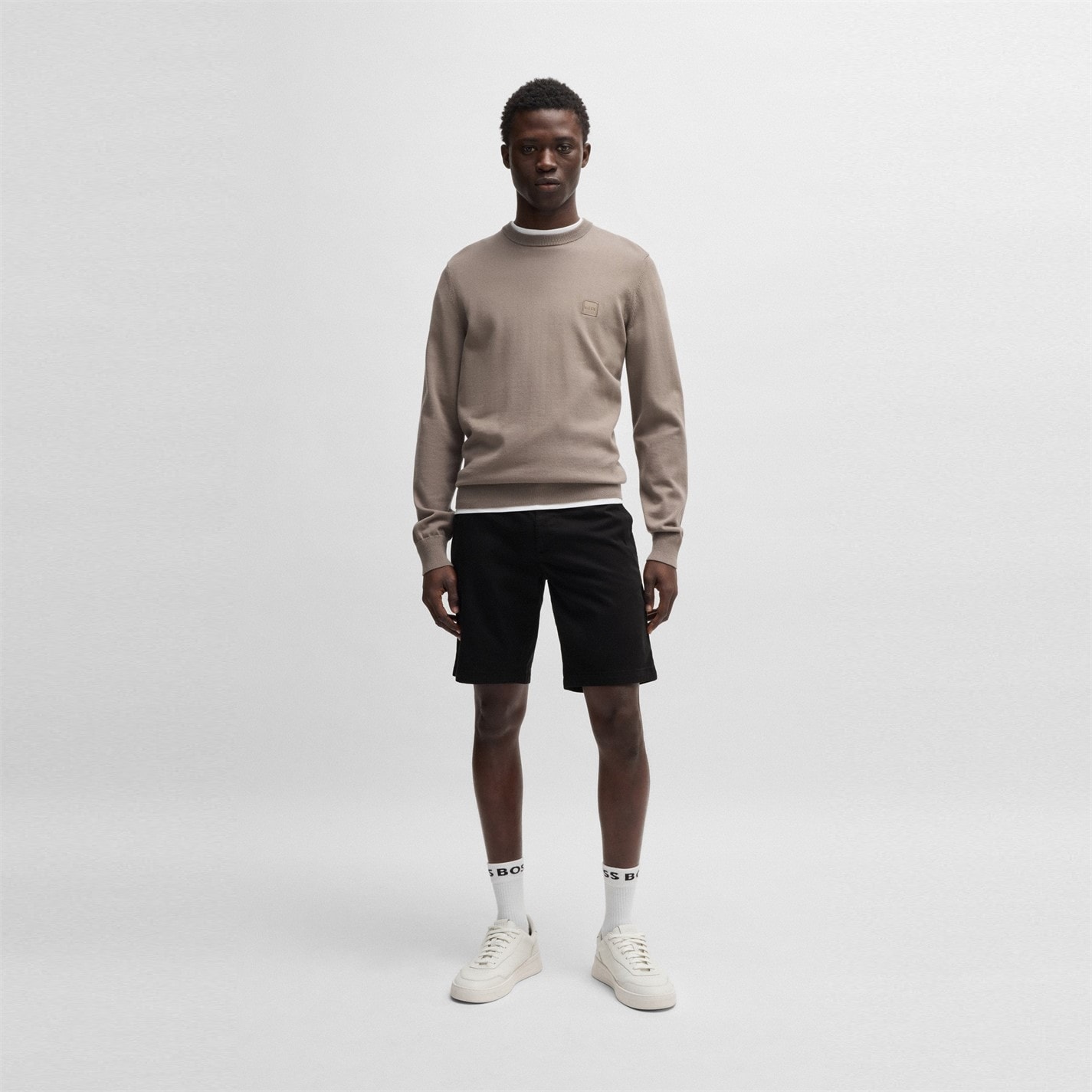 Kraťasy Boss Black 001 140426 Mens BOSS ORANGE Chino Slim Shorts - 5