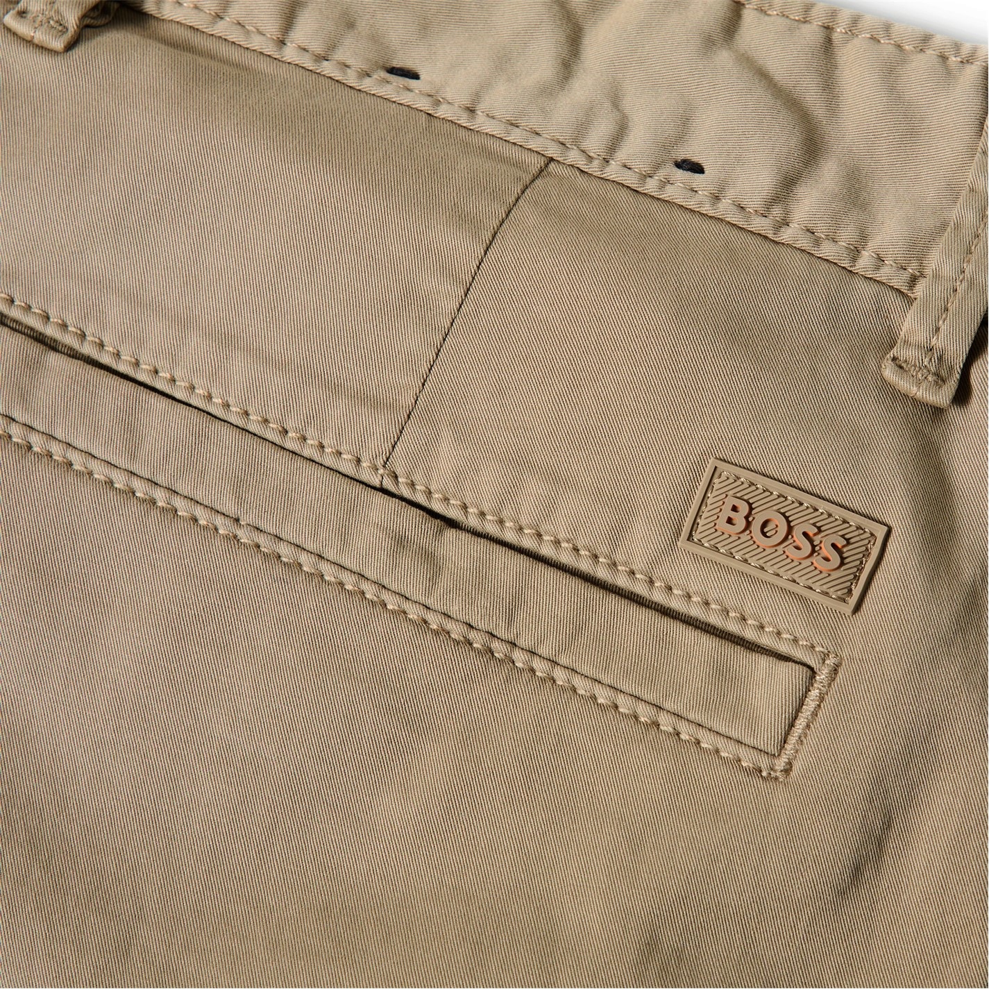 Kraťasy Boss Beige 239 6222403 Mens BOSS ORANGE Chino Slim Shorts - 3