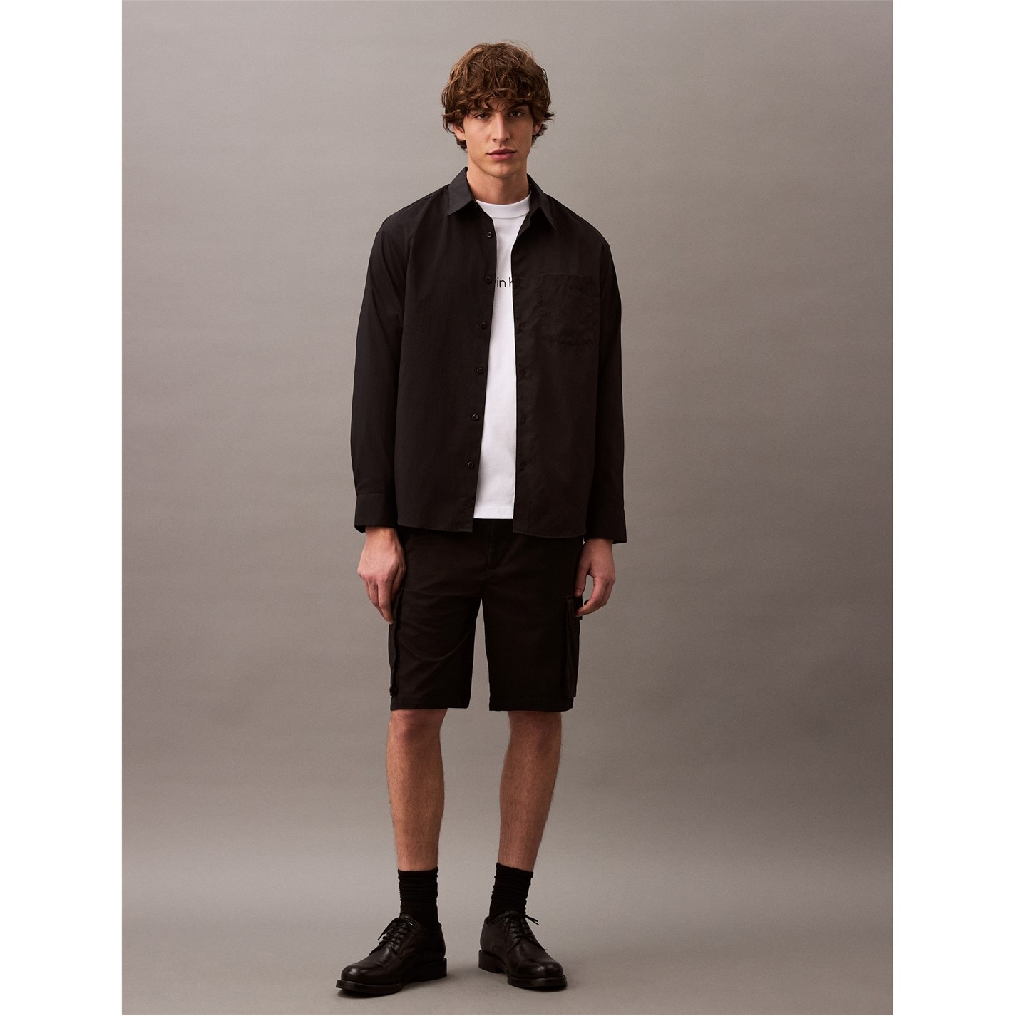 Kraťasy Calvin Klein Jeans Black 8611989 Men's Cargo Shorts - 4