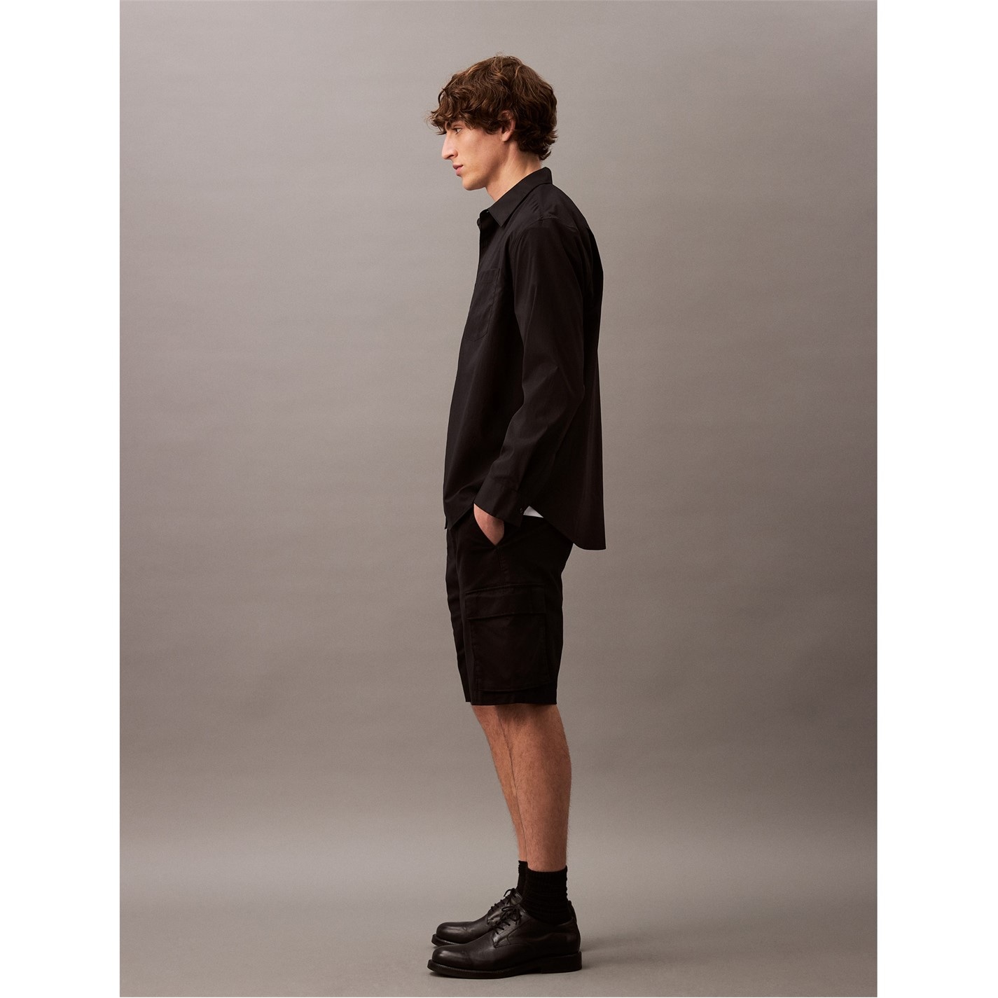 Kraťasy Calvin Klein Jeans Black 8611989 Men's Cargo Shorts - 5