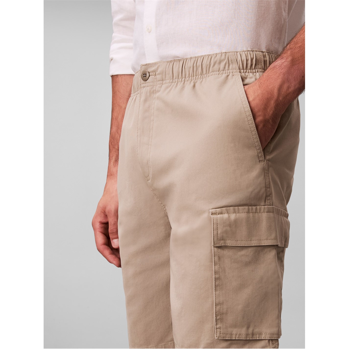 Kraťasy Calvin Klein Jeans Vintage Khaki 3347837 Men's Cargo Shorts - 3