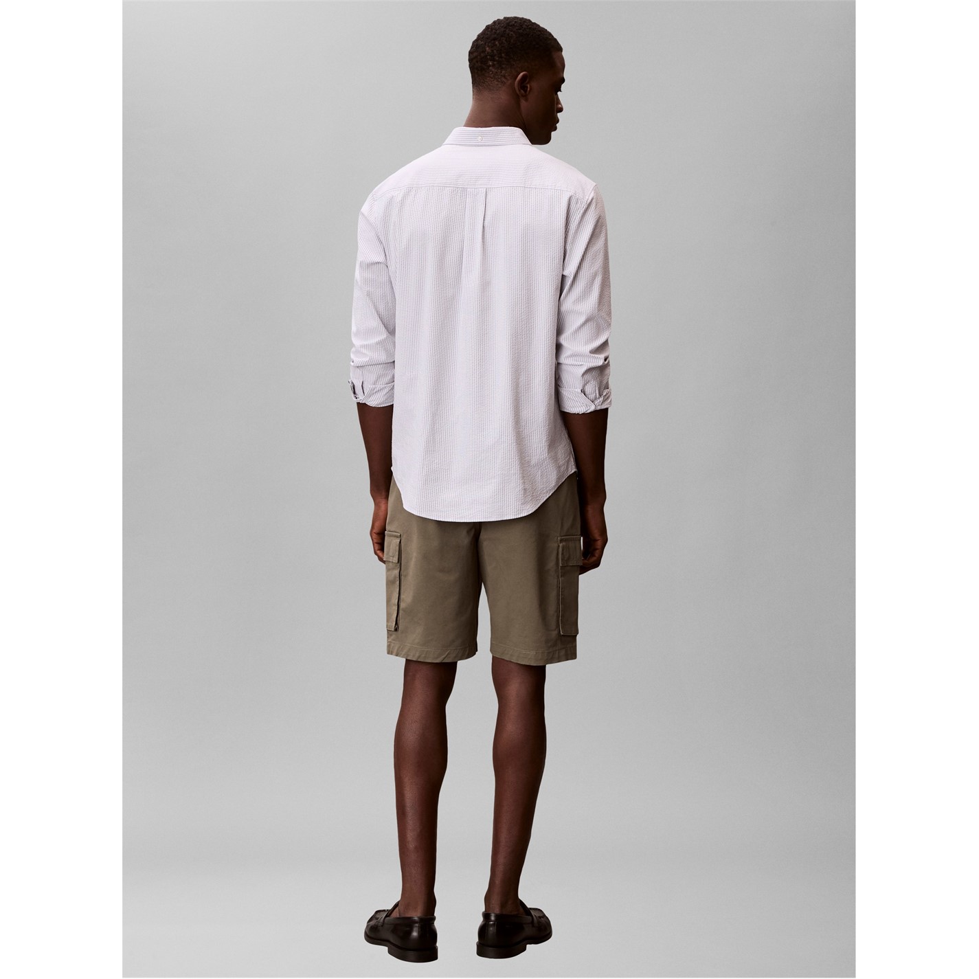 Kraťasy Calvin Klein Jeans Dusty Olive 7300230 Men's Cargo Shorts - 5