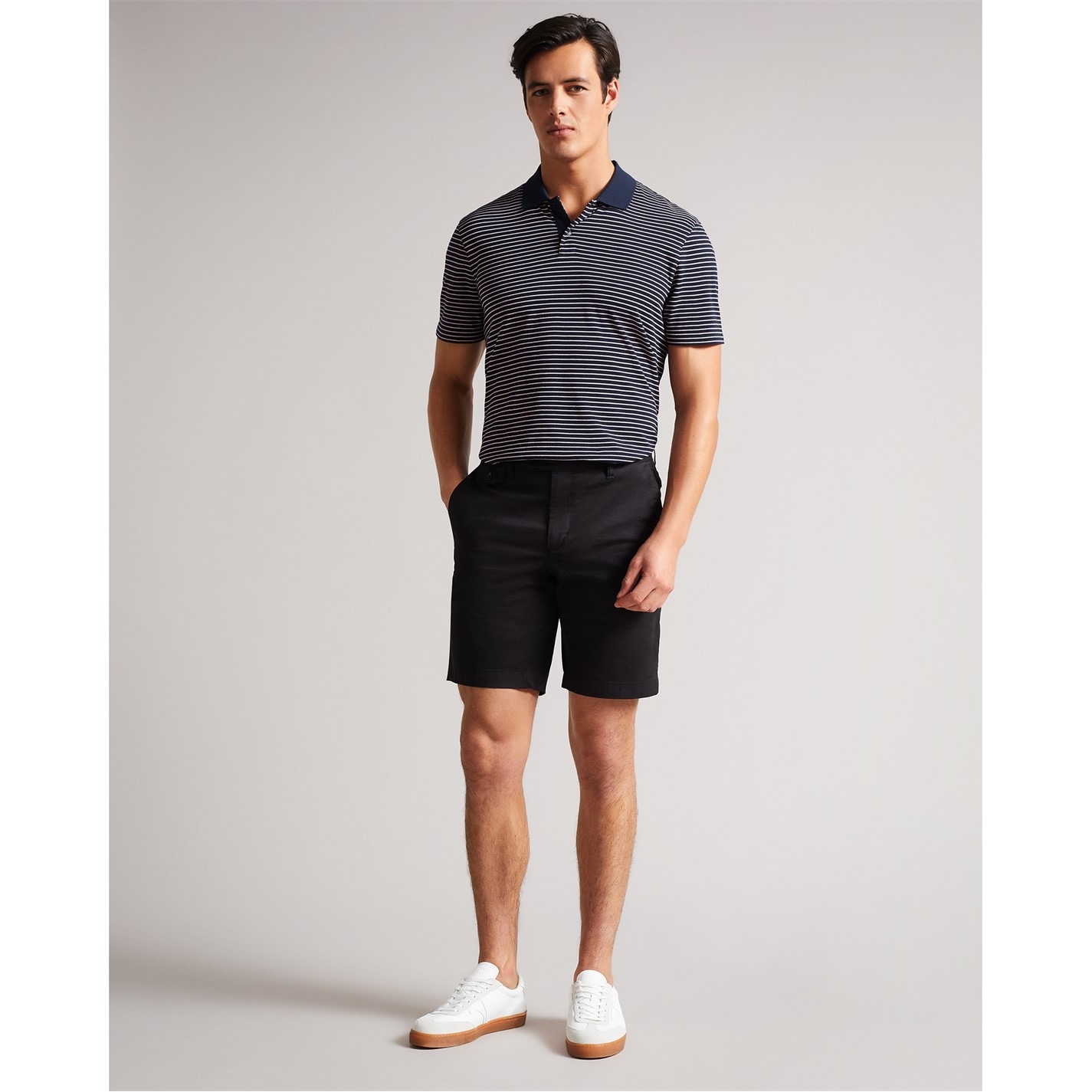 Kraťasy Ted Baker Black 7120077 Men's Chino Shorts - 5