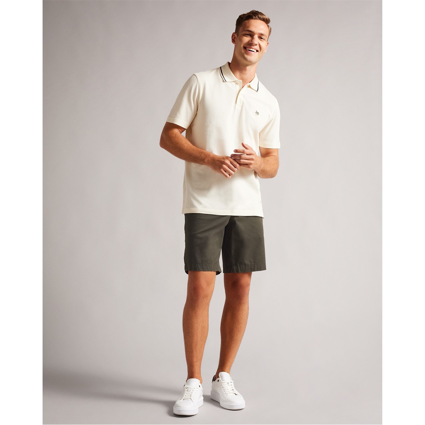 Kraťasy Ted Baker Khaki 993493 Men's Chino Shorts - 5