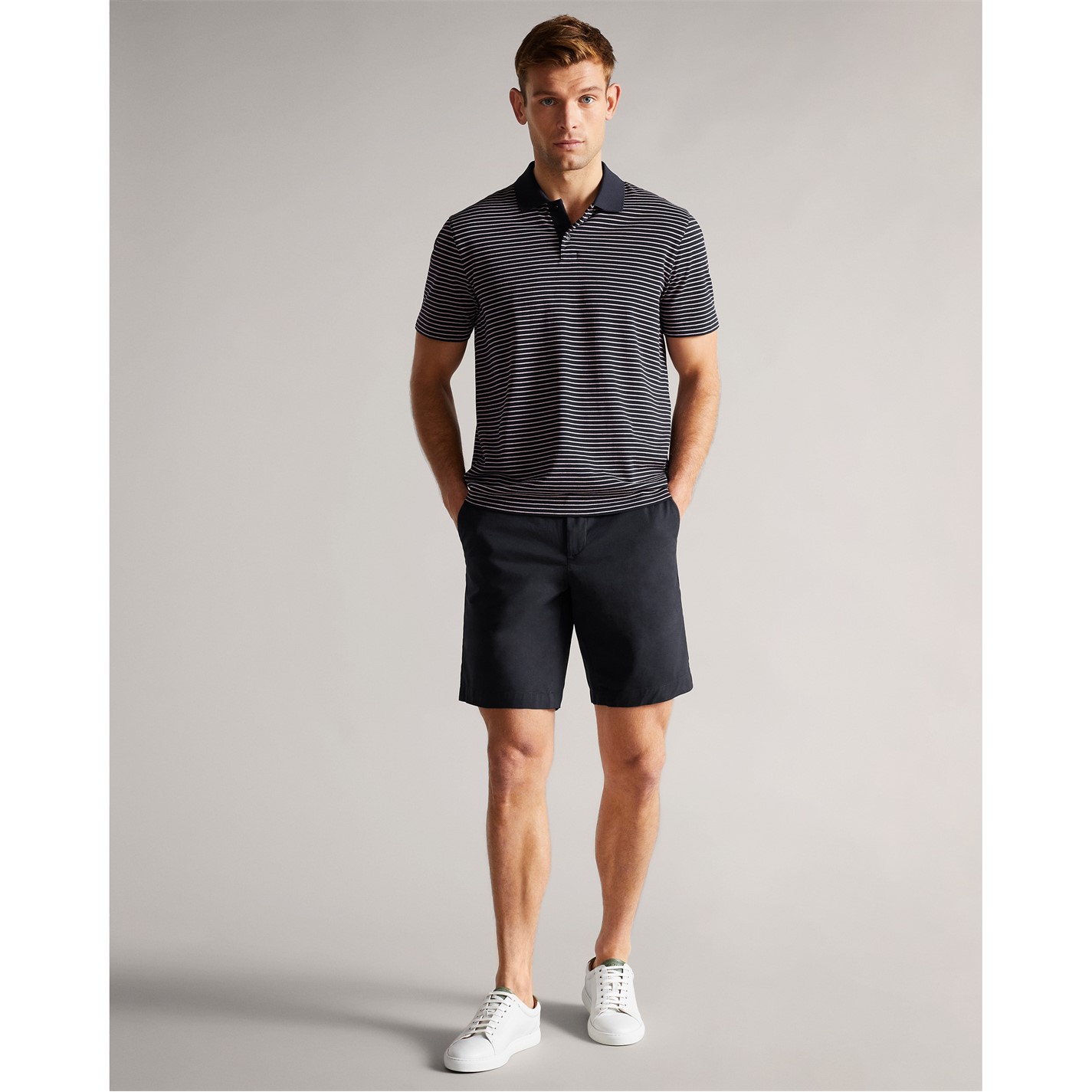 Kraťasy Ted Baker Dk-Navy 3151977 Men's Chino Shorts - 5