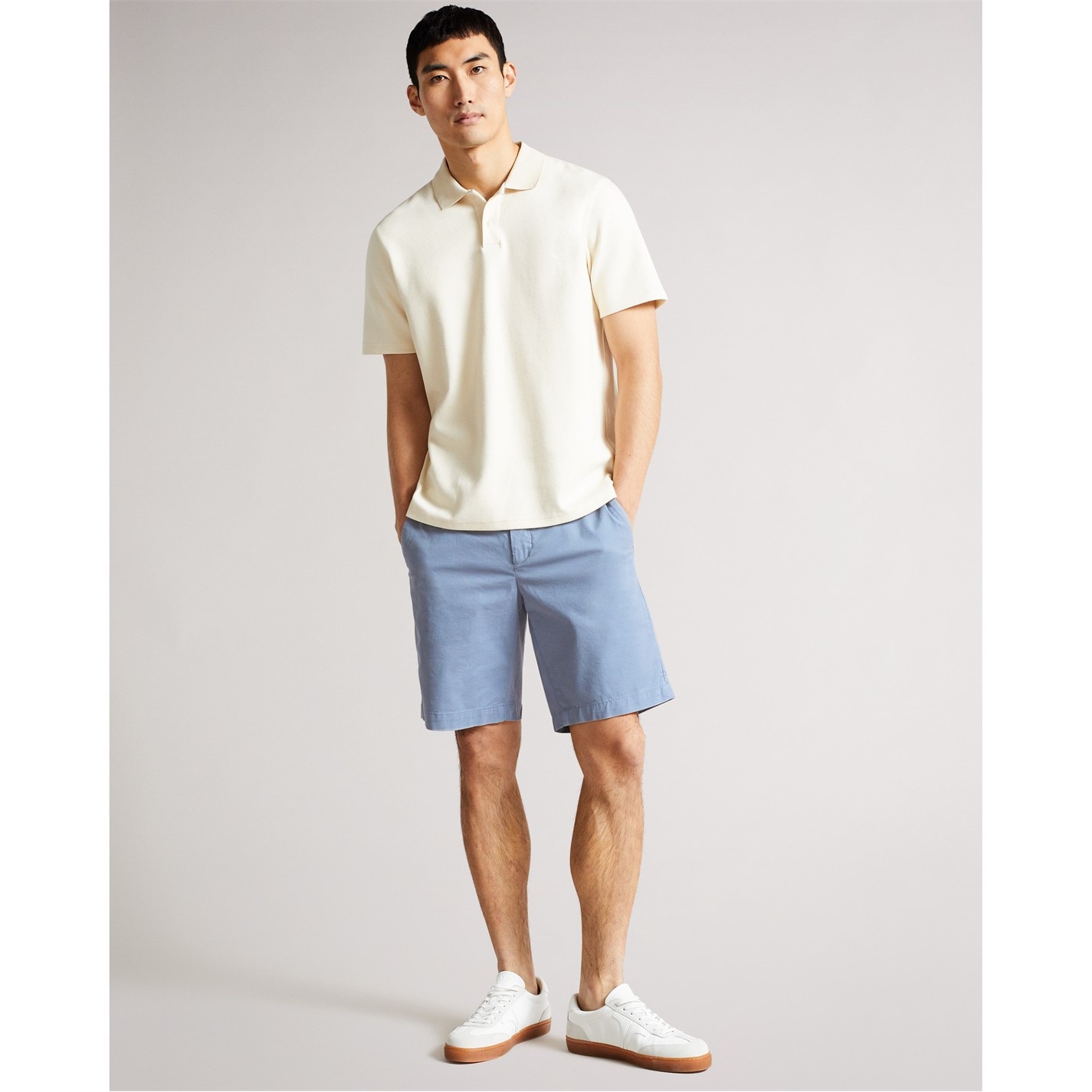 Kraťasy Ted Baker Mid-Blue 4437752 Men's Chino Shorts - 5
