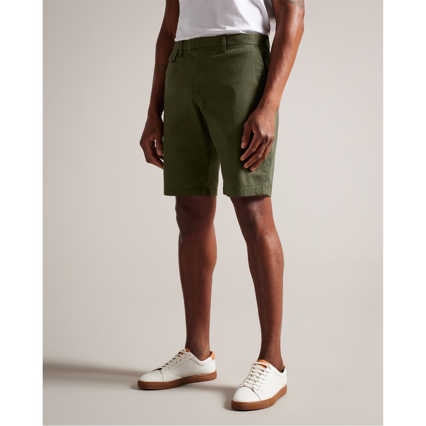 Kraťasy Ted Baker Khaki 2893675 Men's Chino Shorts - 3