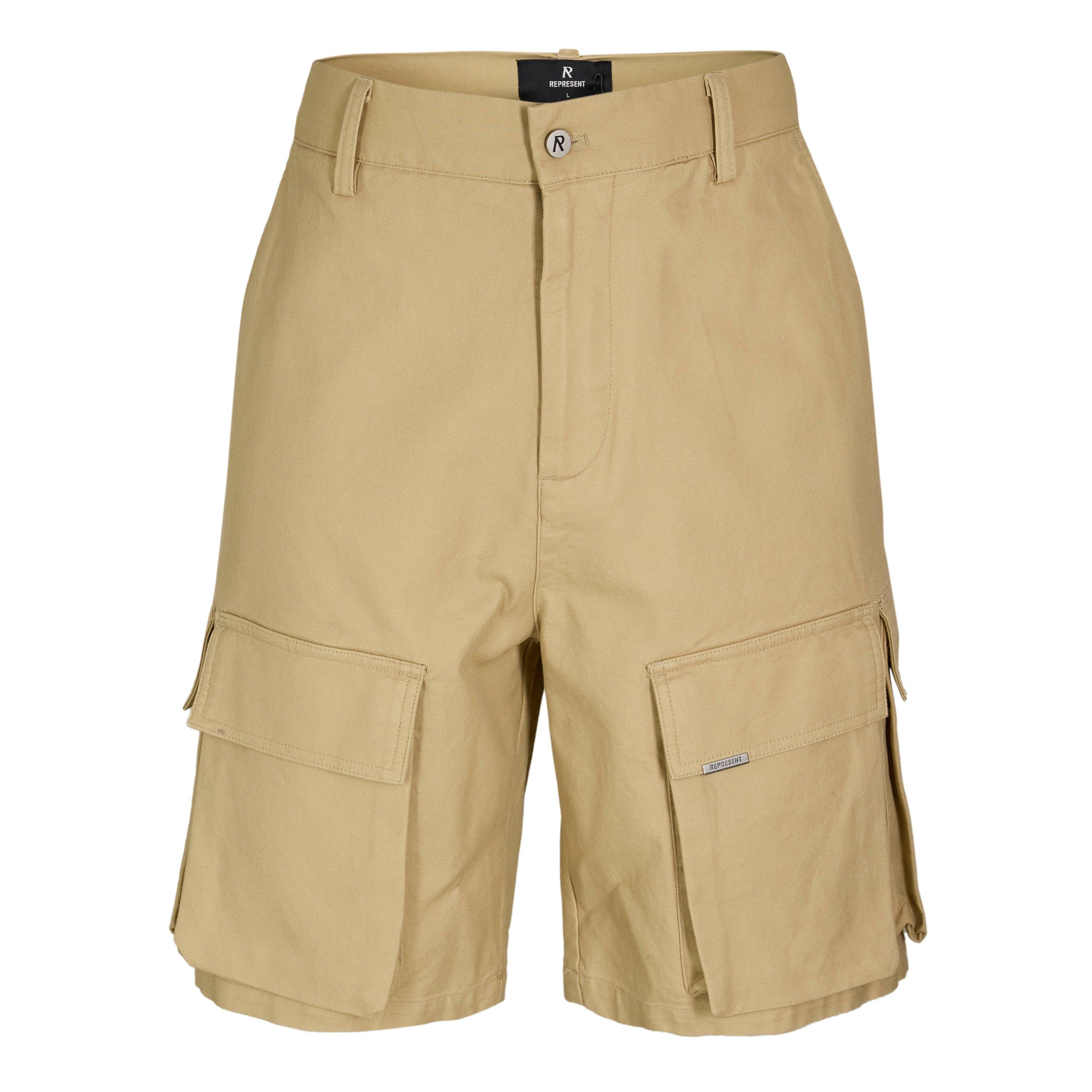 Kraťasy Represent Sandstone 2764636 Men's Multi-Pocket Tailored Fit Cargo Shorts - 1