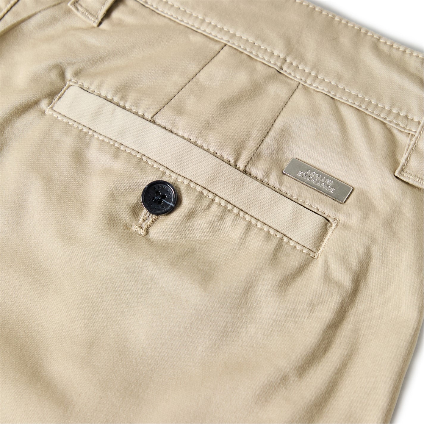 Kraťasy Armani Exchange Fossil Beige 506847 Men's Bermuda Chino Shorts - 3