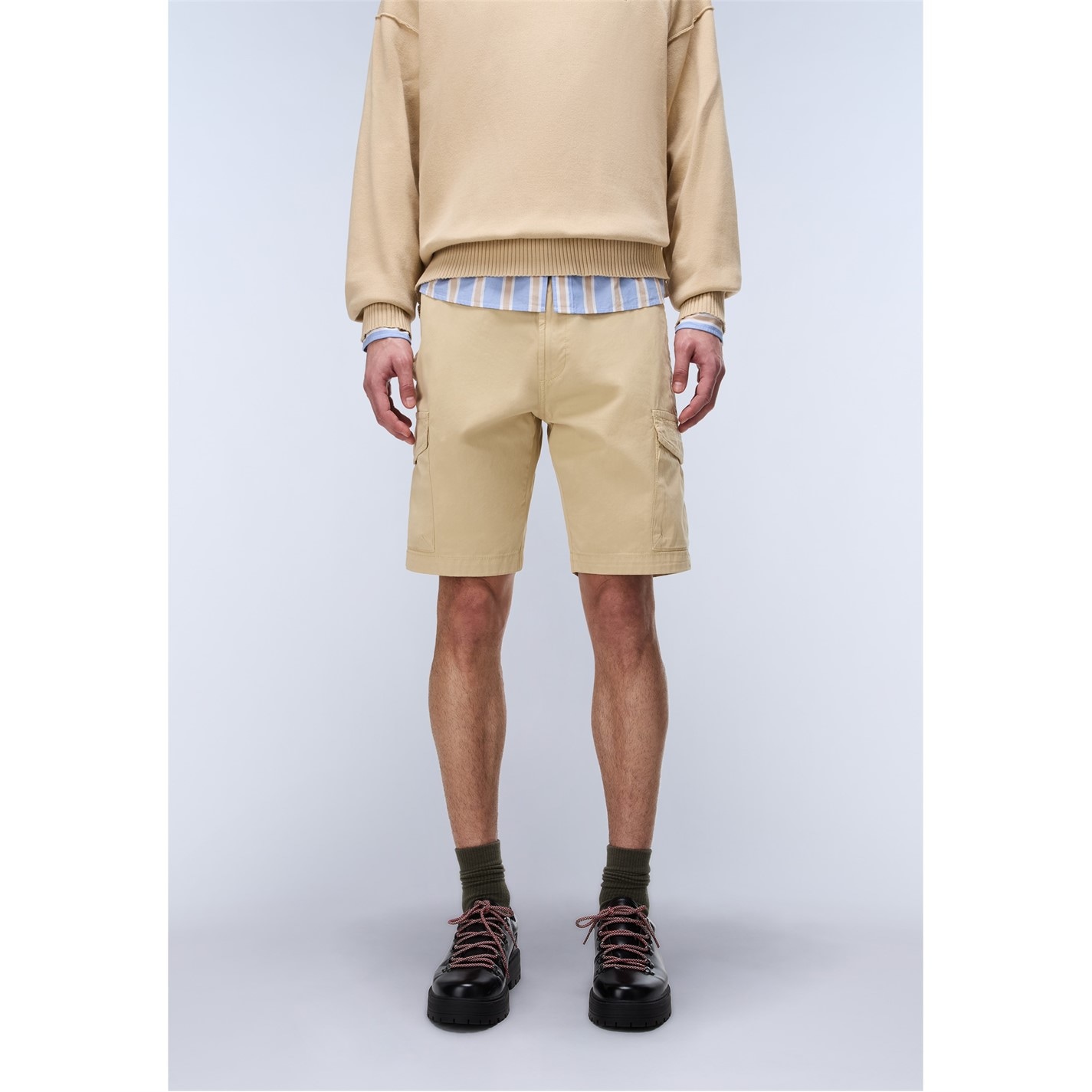 Kraťasy Napapijri Beige 2112552 Napa Deline Cargo Short Mens - 3
