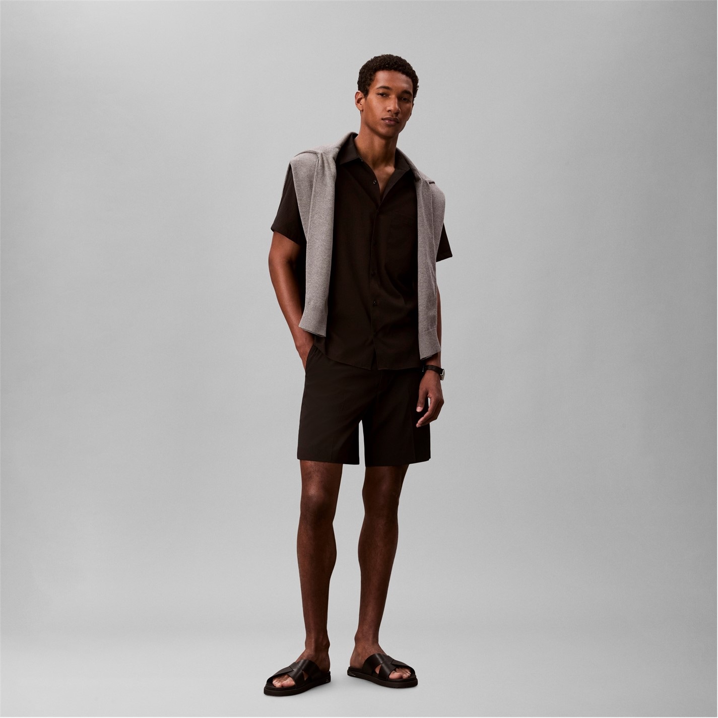 Kraťasy Calvin Klein Black 5984776 Men's Chino Shorts - 2