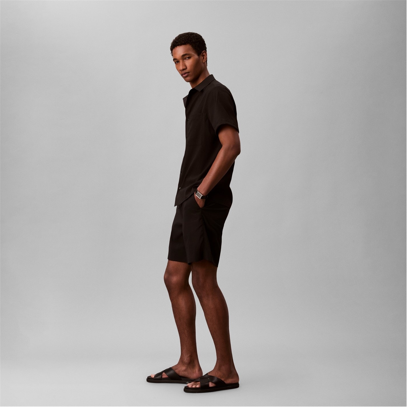 Kraťasy Calvin Klein Black 5984776 Men's Chino Shorts - 3