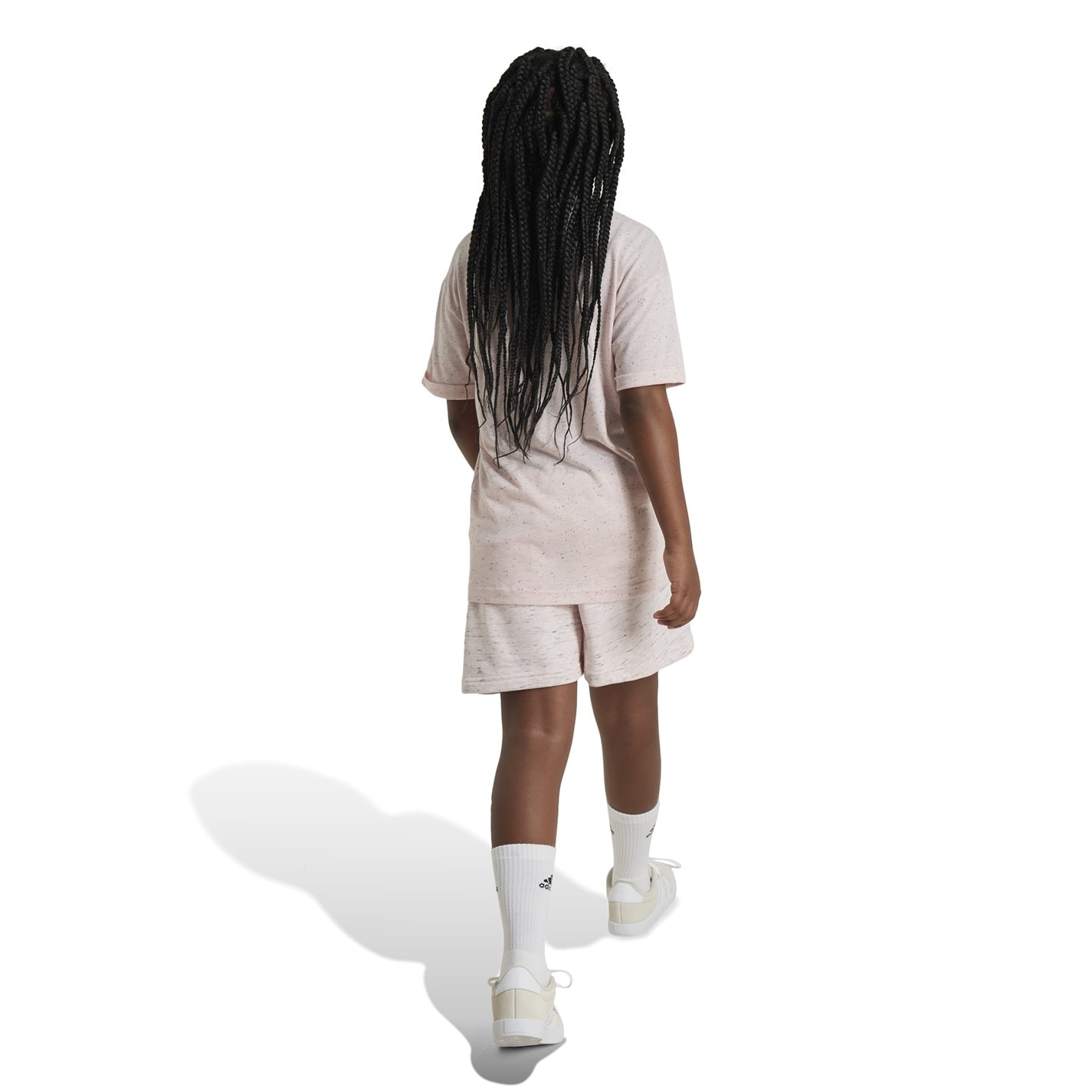 adidas Sandy Pink Mel 7872591 Future Icons Big Logo Shorts Juniors - 3