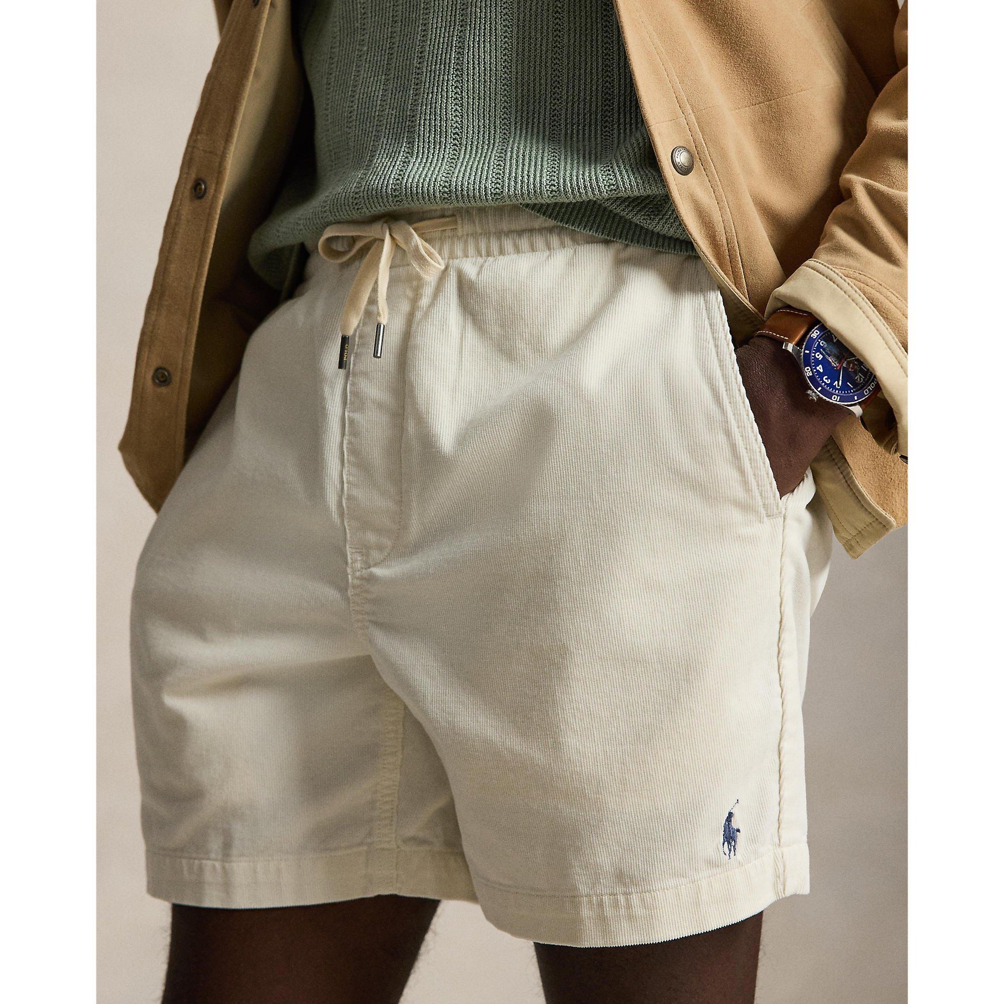 Kraťasy POLO RALPH LAUREN Warm White 5534778 Prepster Corduroy Shorts - 4