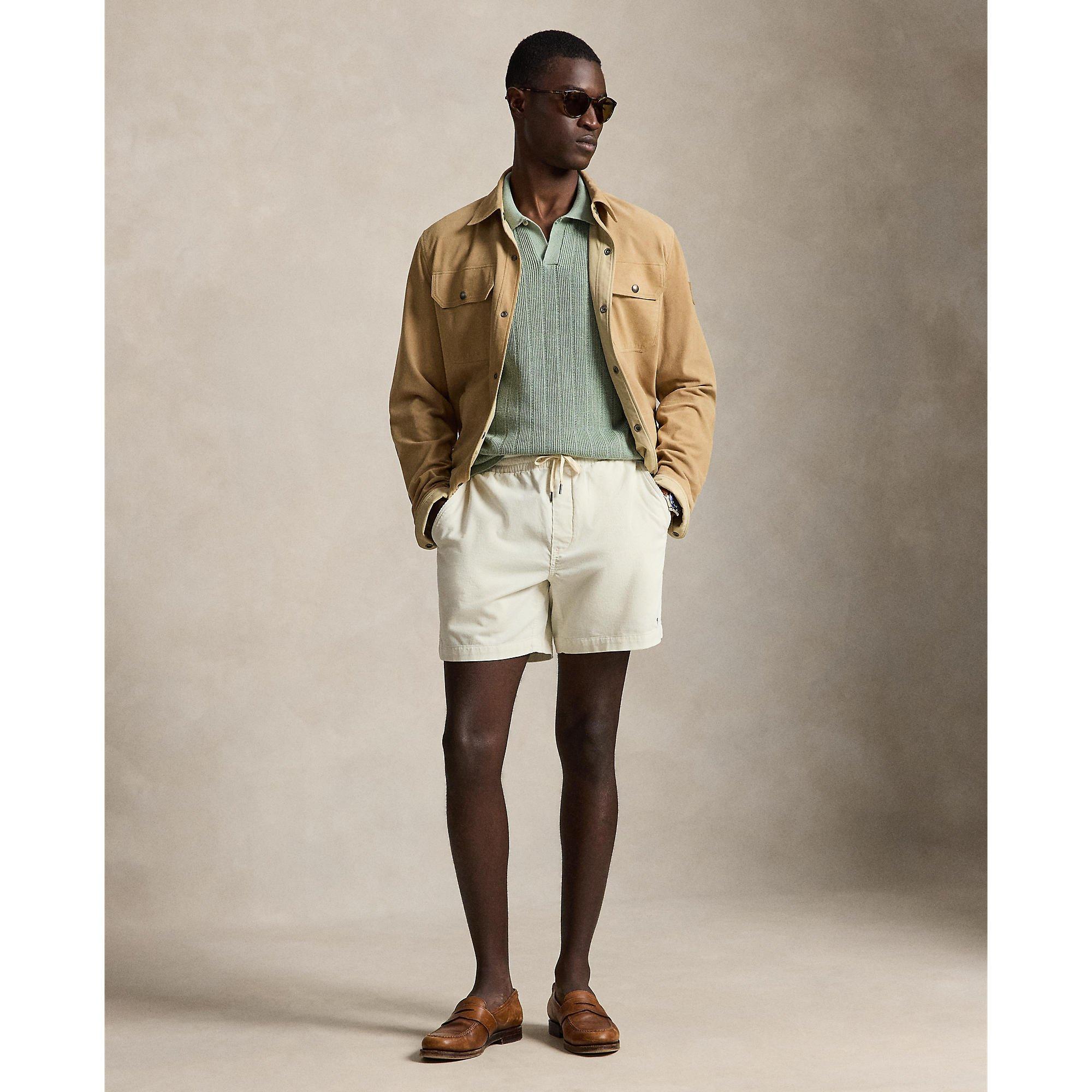 Kraťasy POLO RALPH LAUREN Warm White 5534778 Prepster Corduroy Shorts - 5