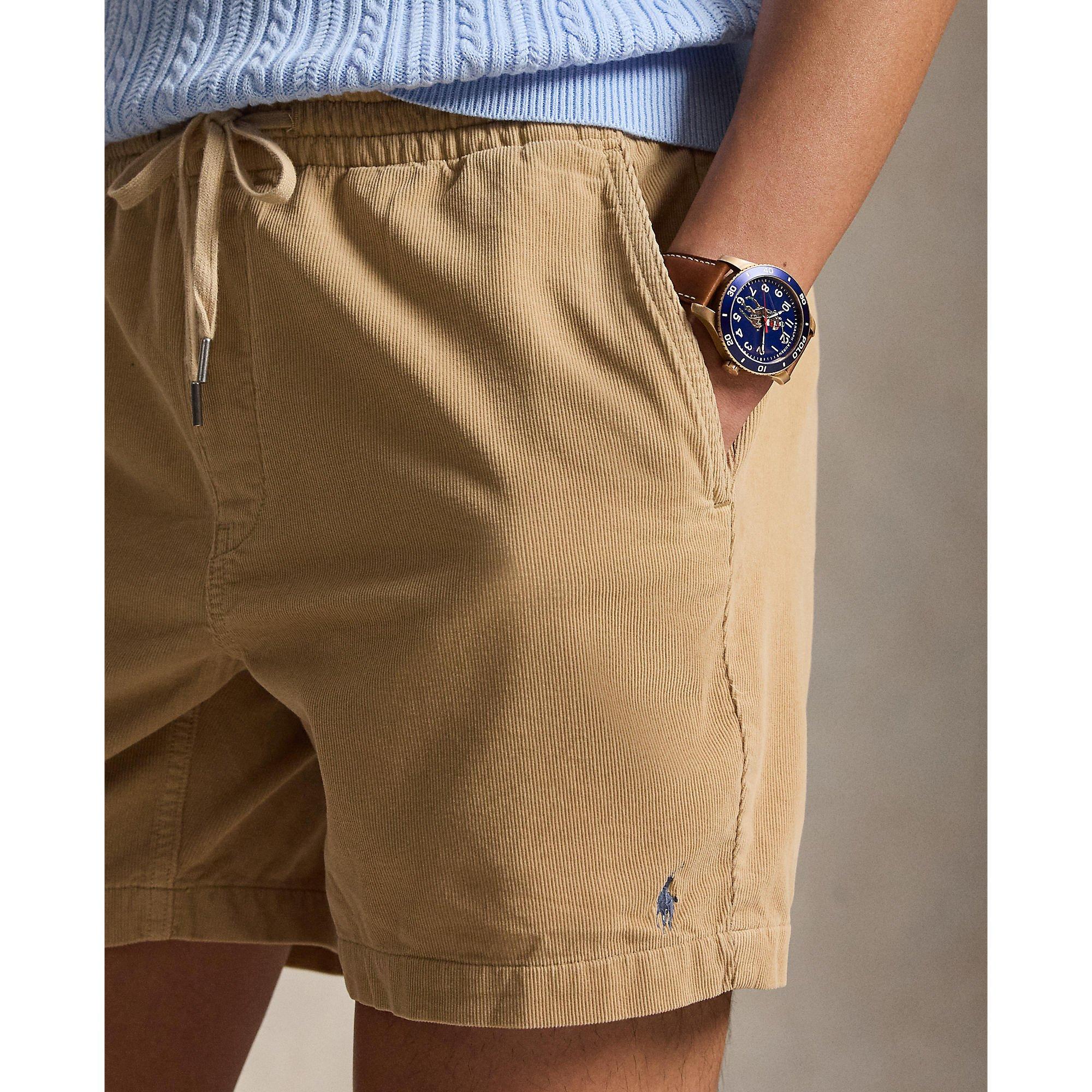 Kraťasy POLO RALPH LAUREN Vintage Khaki 458296 Prepster Corduroy Shorts - 4