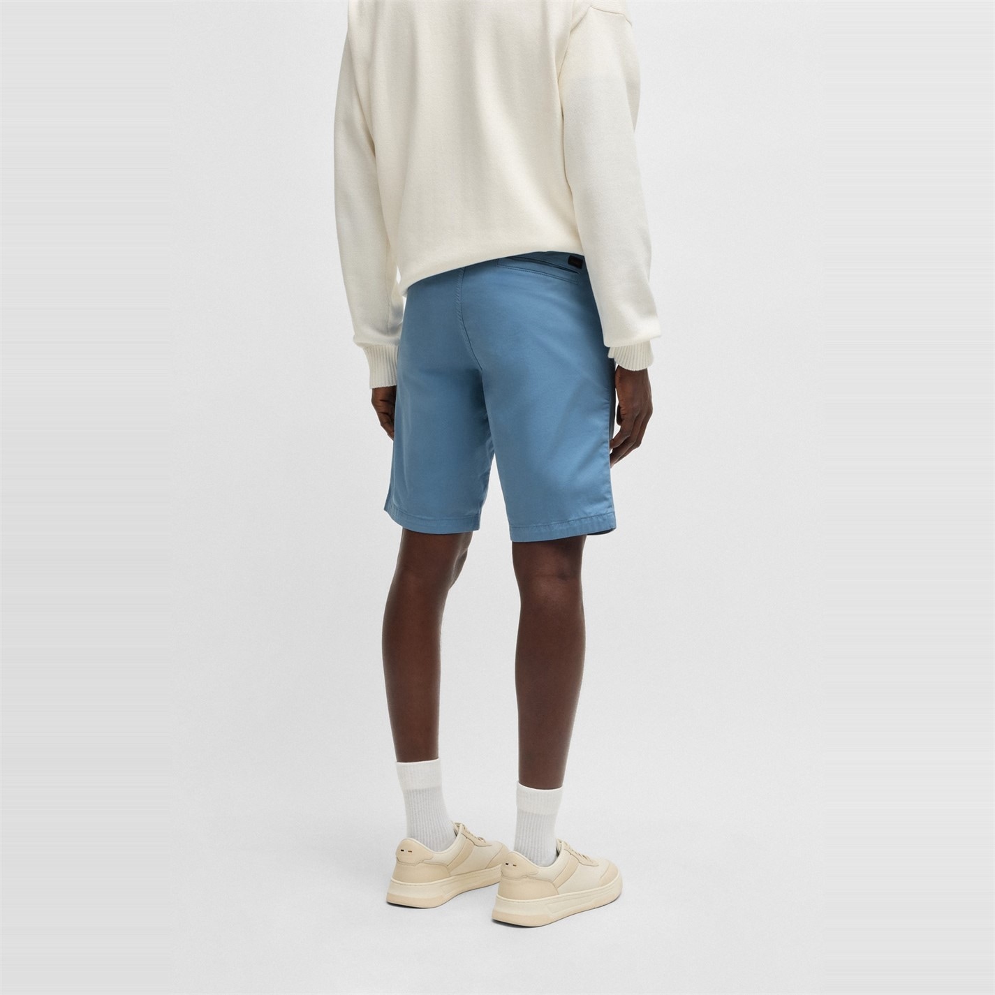 Kraťasy Boss Open Blue 462 1433746 Mens BOSS ORANGE Soft Chino Shorts - 3