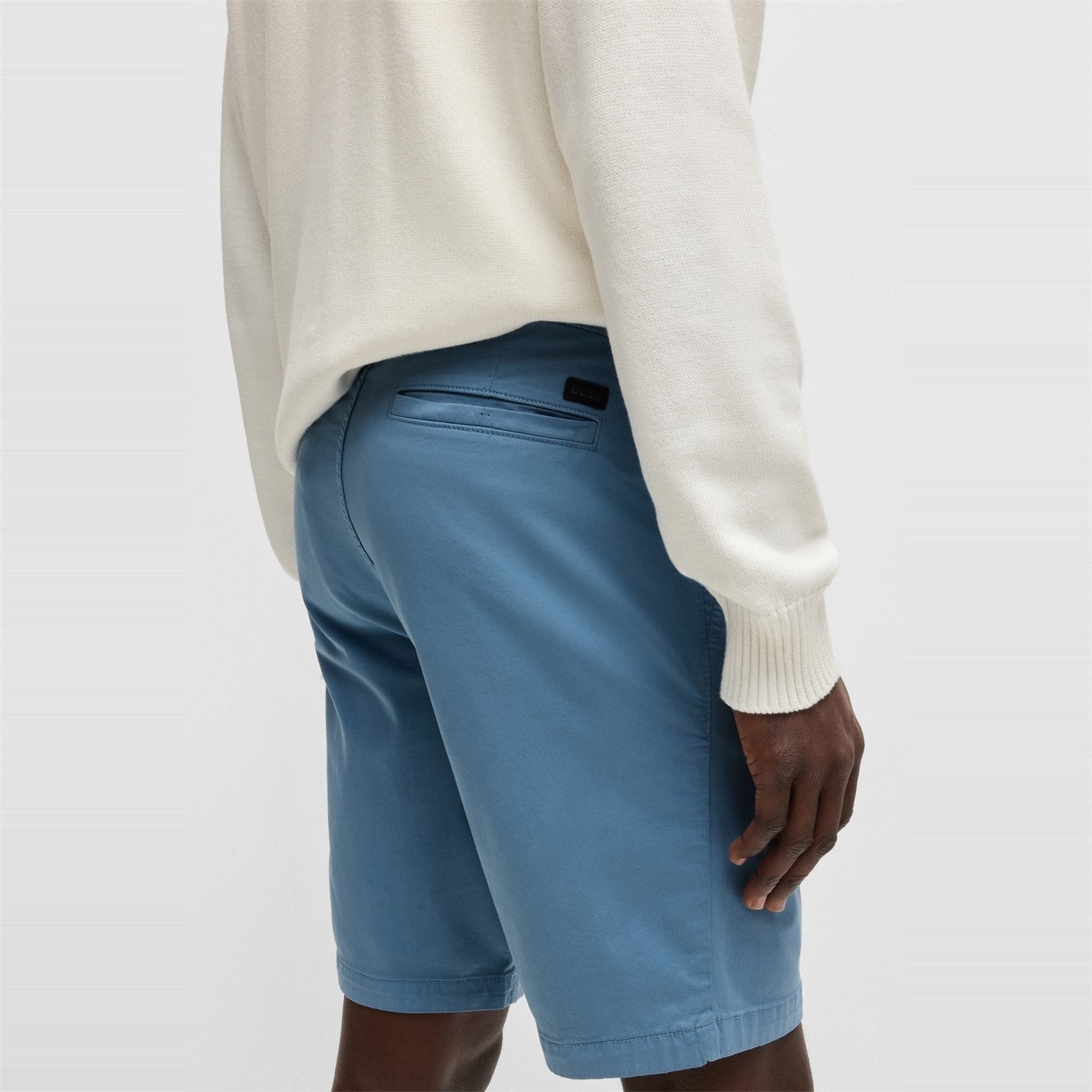 Kraťasy Boss Open Blue 462 1433746 Mens BOSS ORANGE Soft Chino Shorts - 4