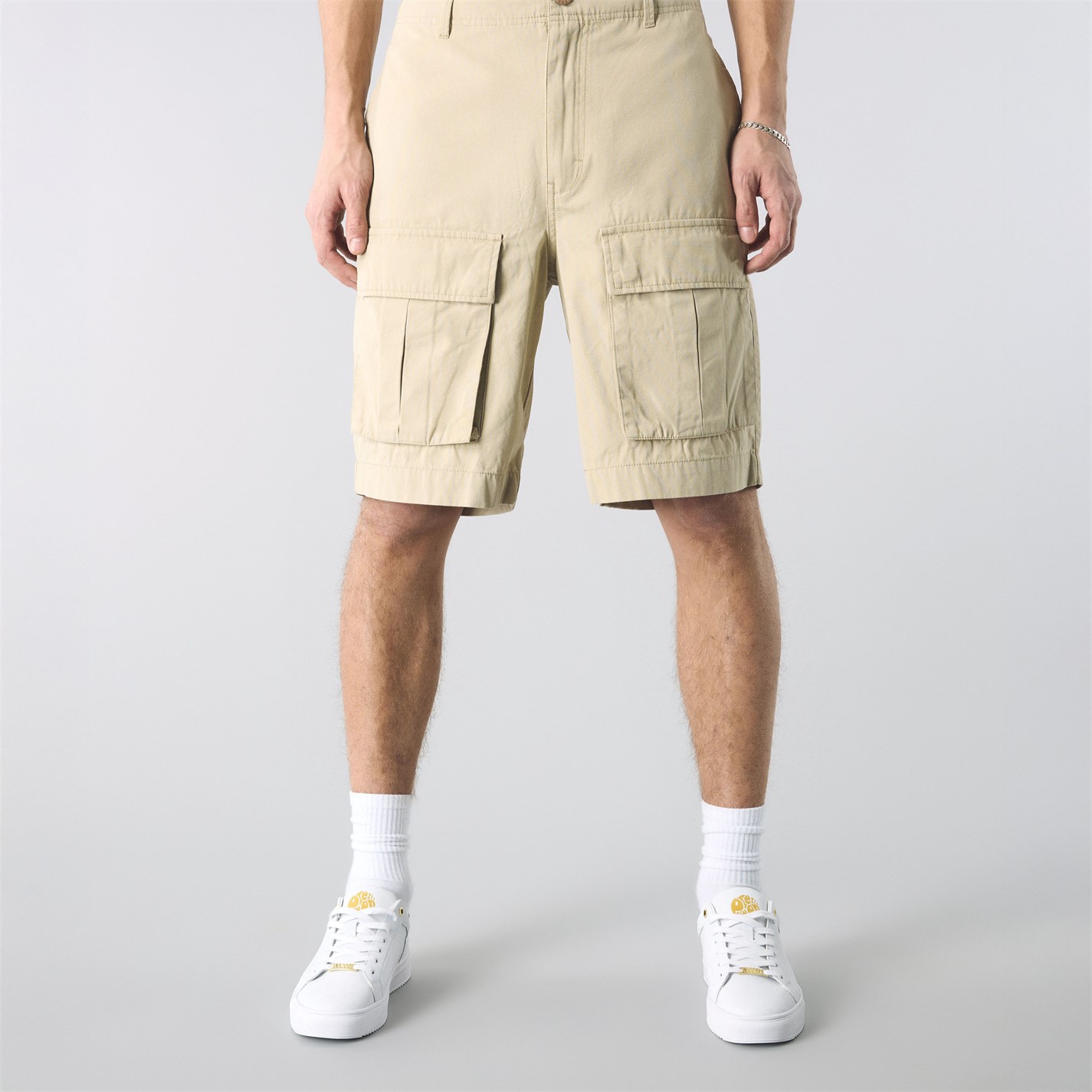Kraťasy Pretty Green Sand 4104239 Men's Brentwood Cargo Shorts - 1