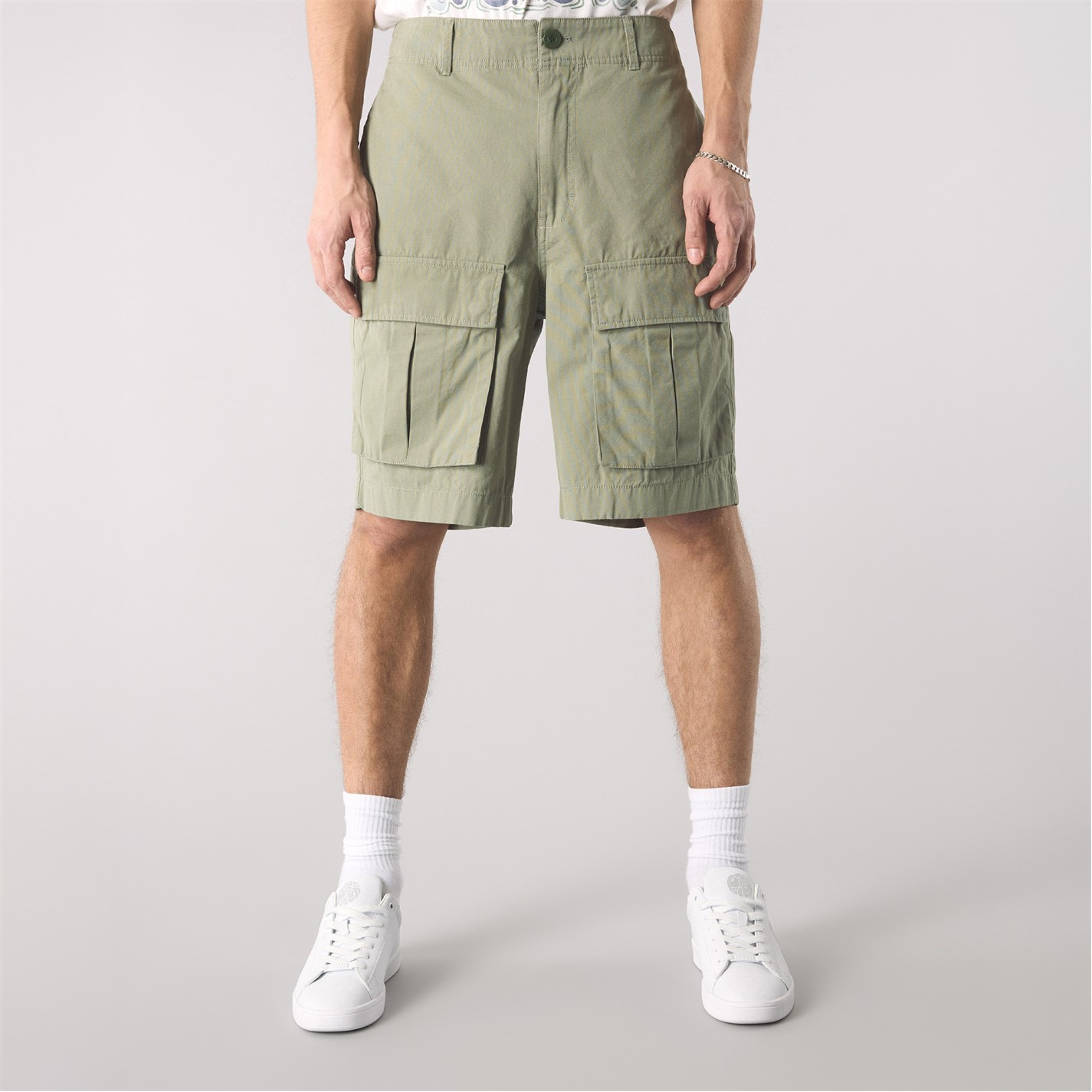 Kraťasy Pretty Green Green 101871 Men's Brentwood Cargo Shorts - 3
