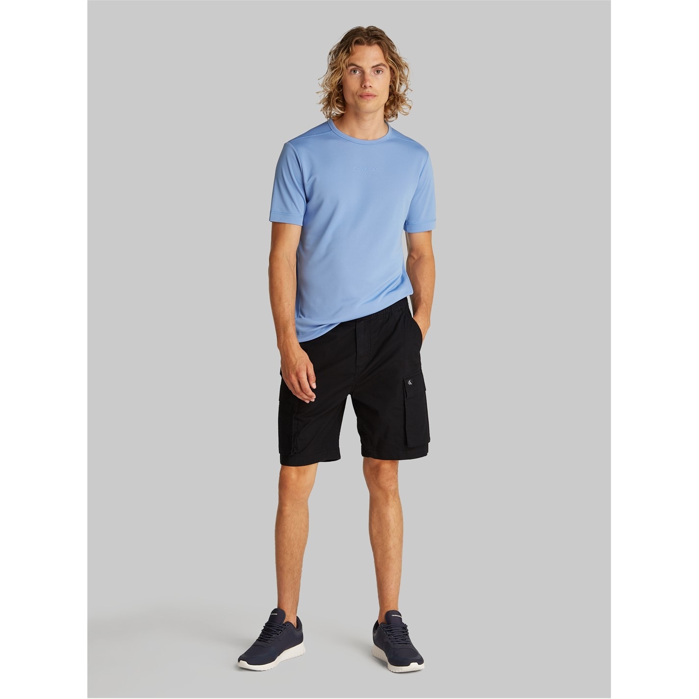 Kraťasy Calvin Klein Jeans Ck Black 1295074 WASHED CARGO SHORT - 2