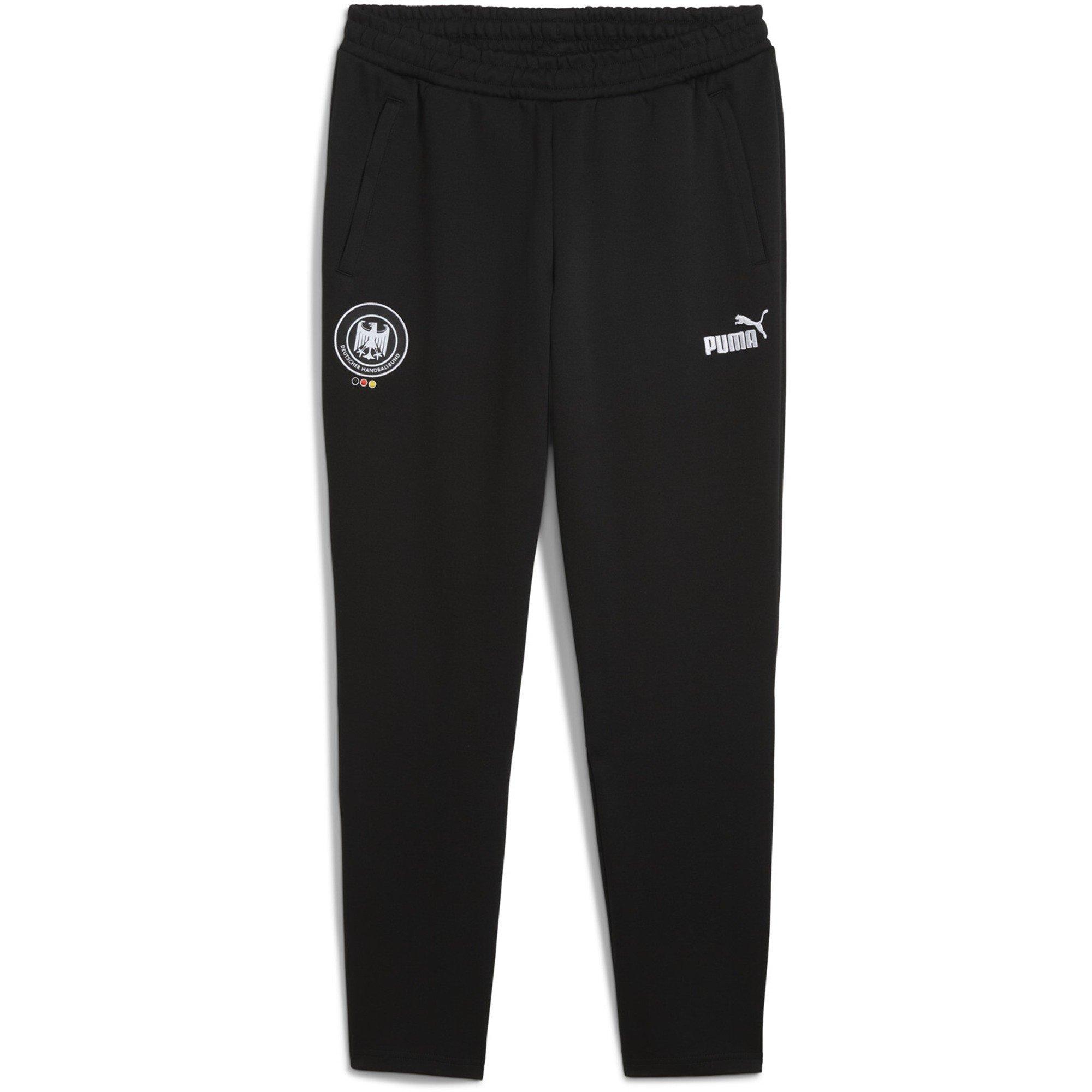 Tepláky Puma Black/White 954520 Men's Dhb Archive Track Closed Hem Jersey Jogging Bottoms - 1