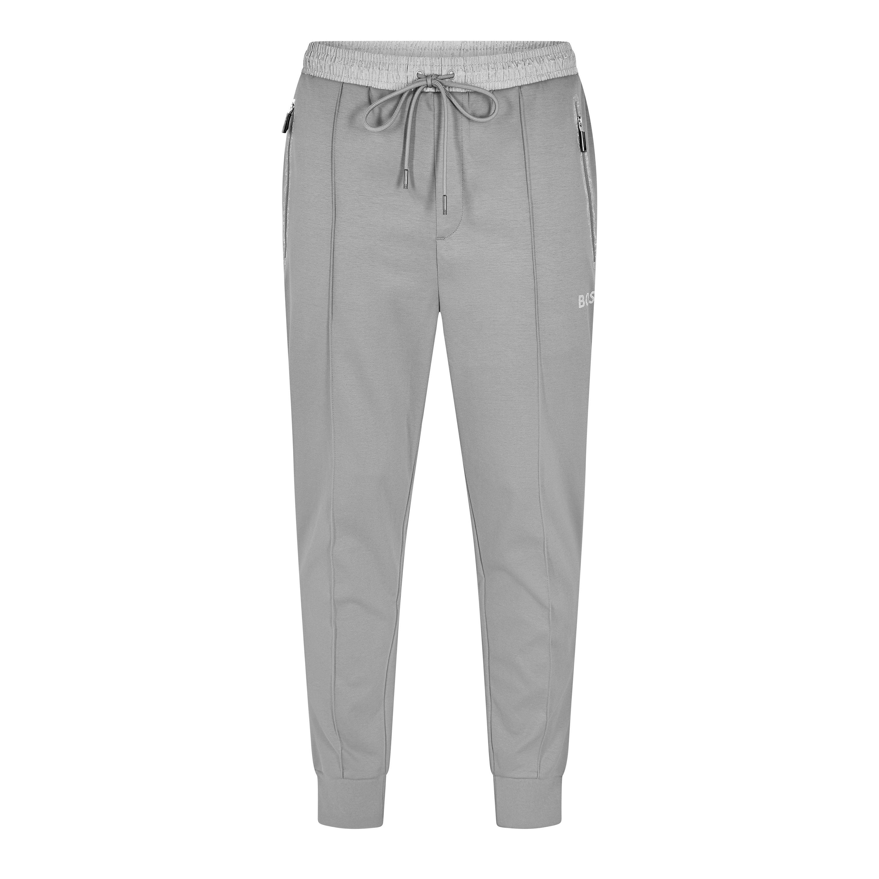 Tepláky Boss Medium Grey 3496684 Men's Hadiko Mirror Closed Hem Jersey Joggers - 1