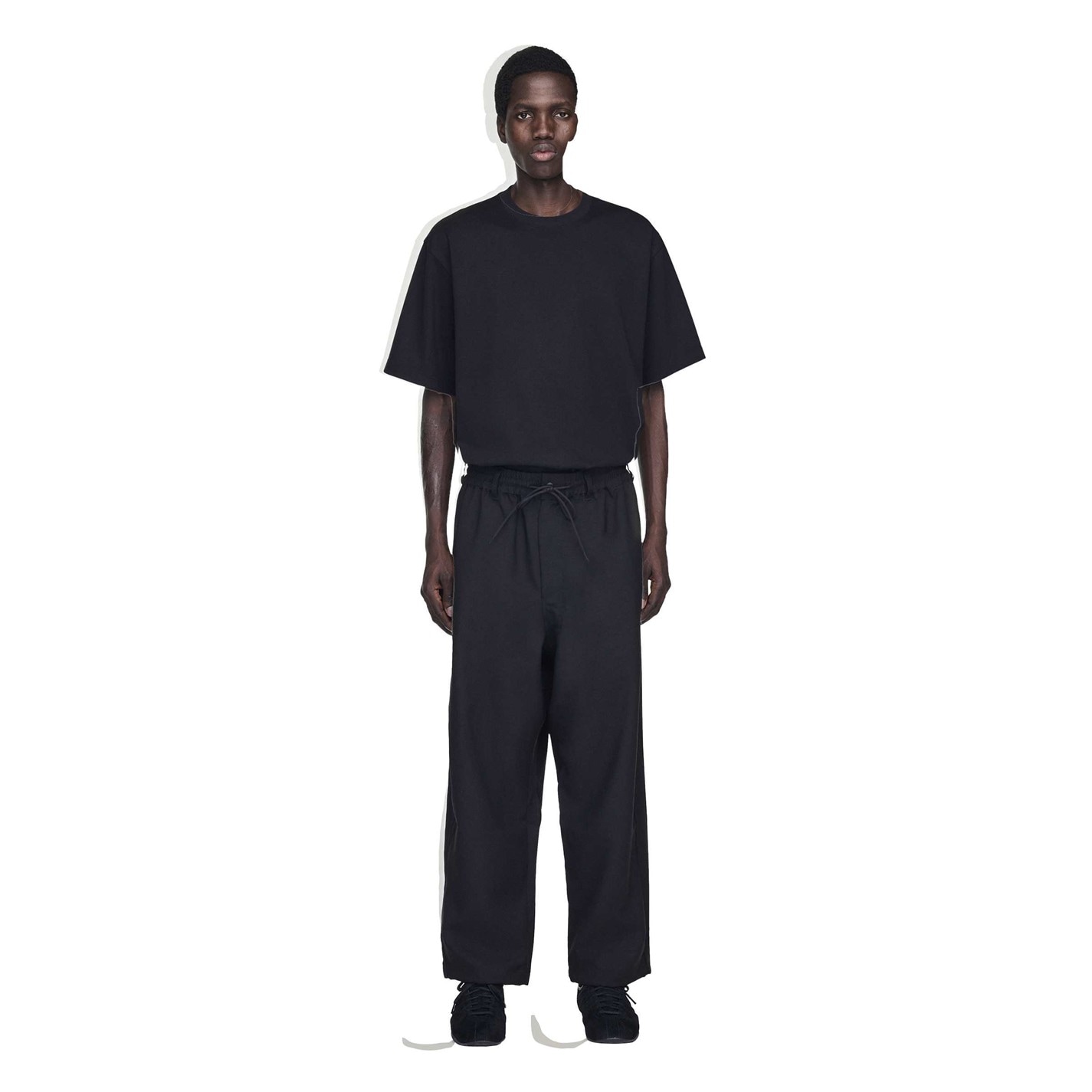 Tepláky Y3 Black 1471048 Men's Open Cuff Soft Fabric Joggers - 3