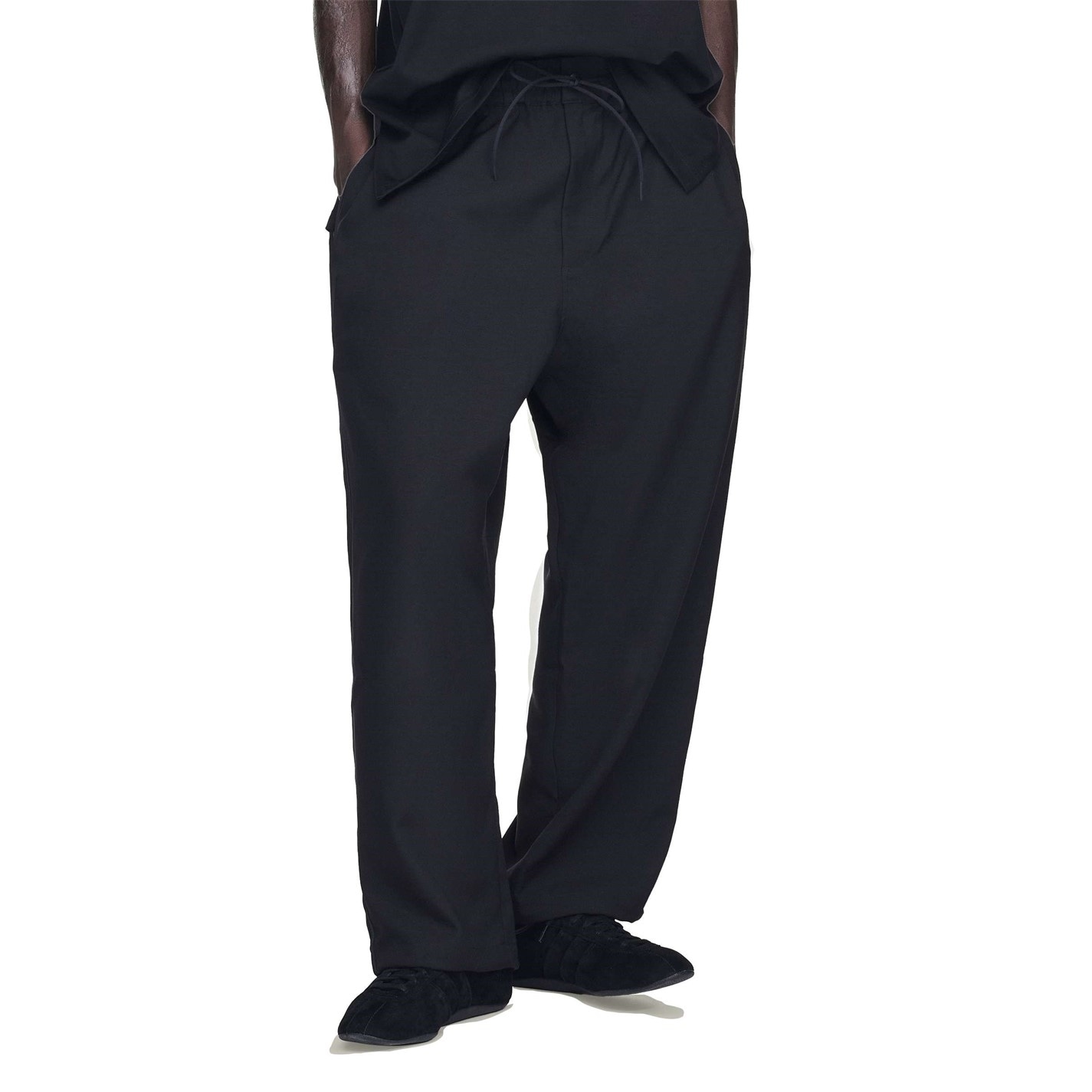 Tepláky Y3 Black 1471048 Men's Open Cuff Soft Fabric Joggers - 5