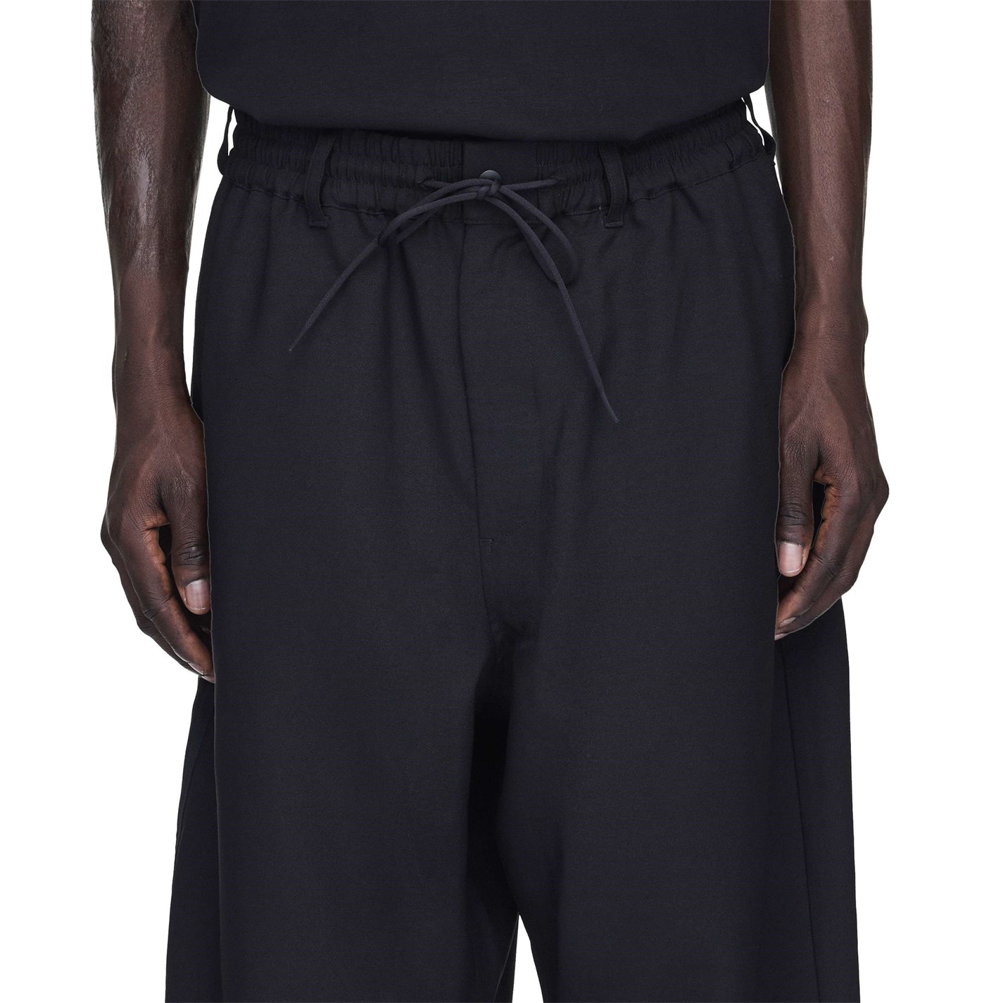 Tepláky Y3 Black 1471048 Men's Open Cuff Soft Fabric Joggers - 8