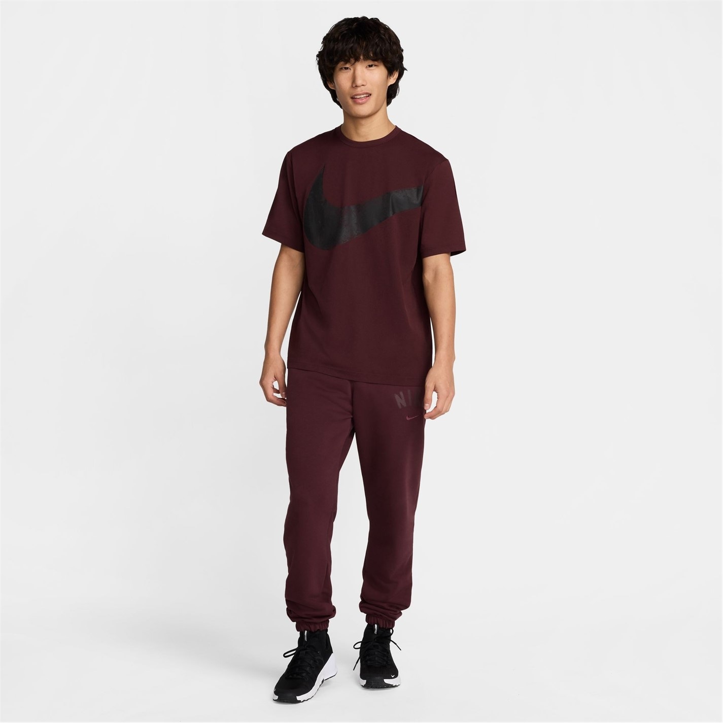 Tepláky Nike Burgundy Crush 6619627 Men's Swoosh Fleece Tracksuit Bottoms - 7
