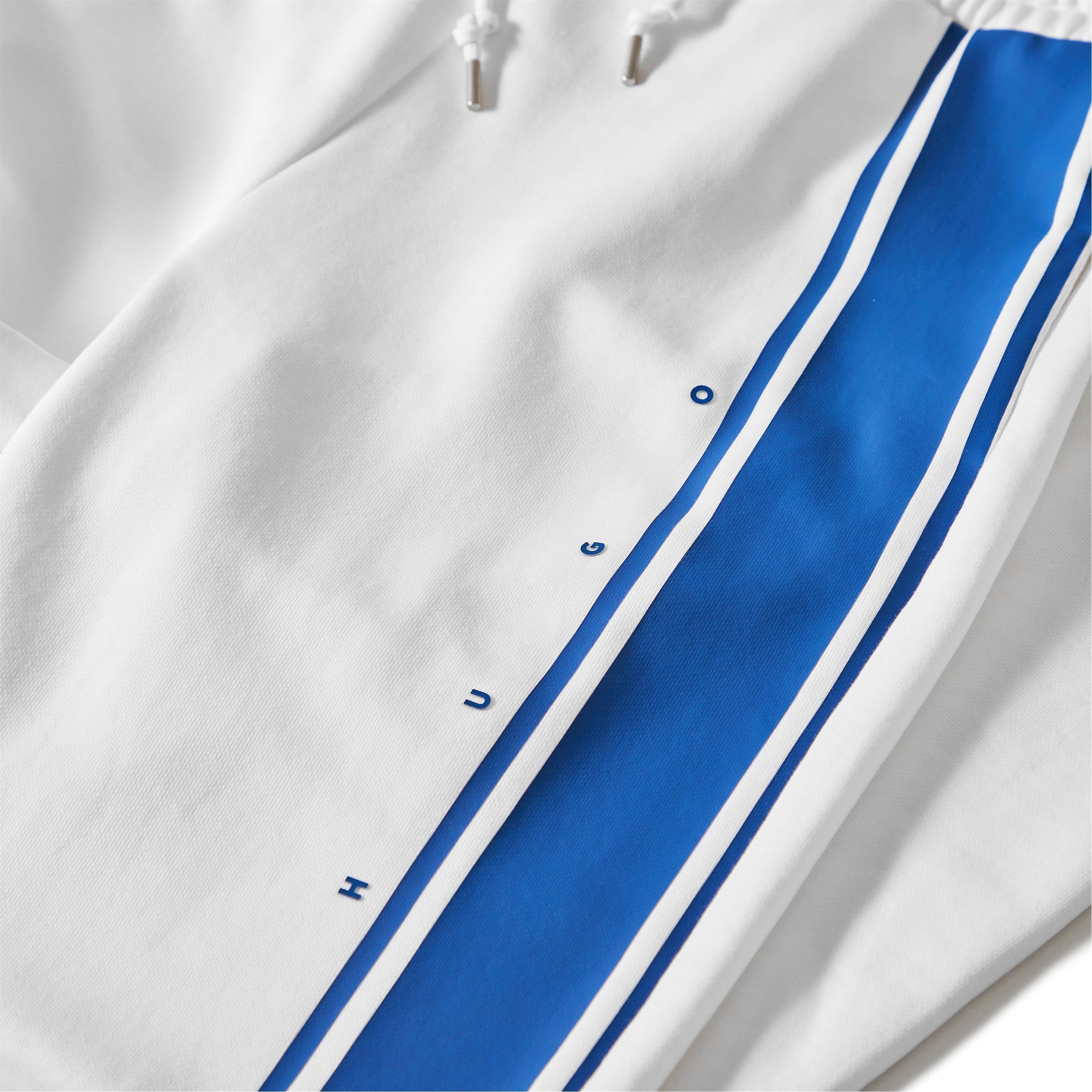 Tepláky Hugo White 100 1821882 Men's Open Hem Fleece Joggers - 5
