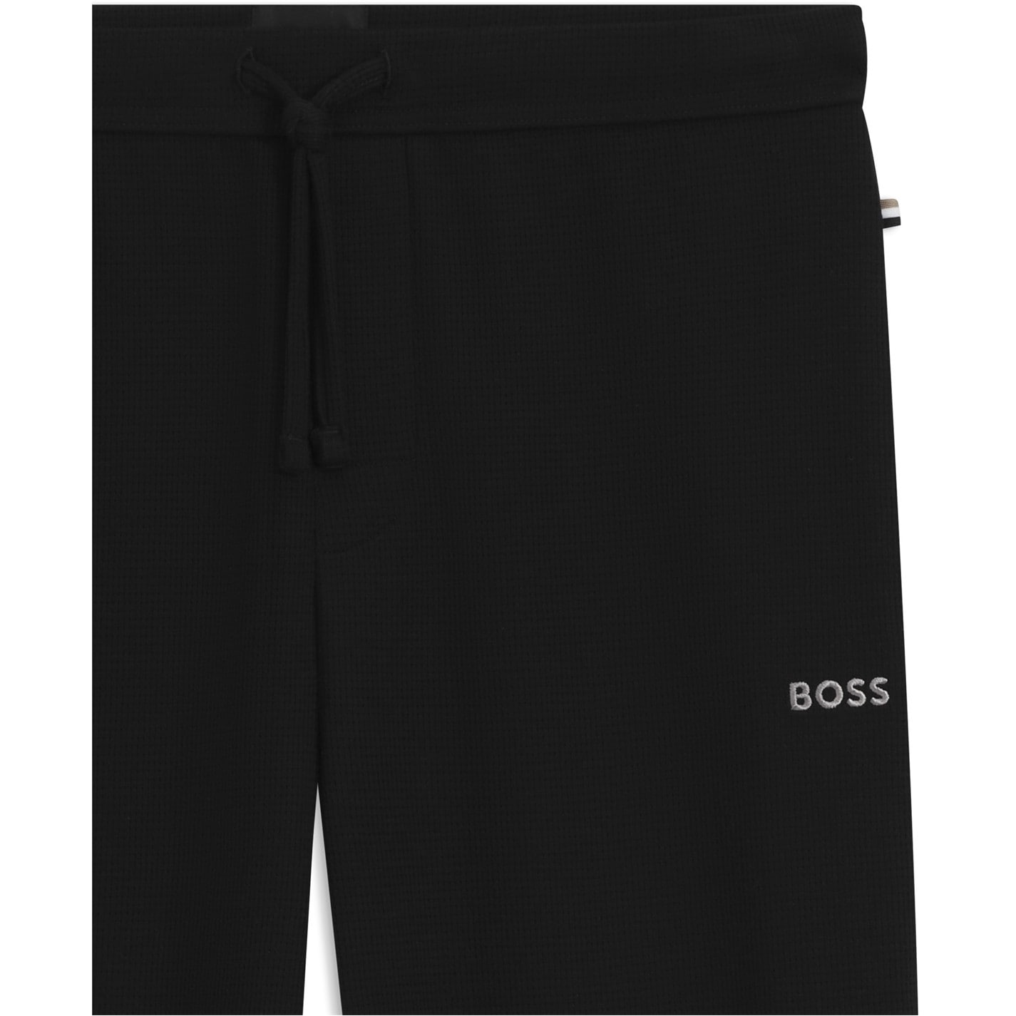 Tepláky Boss Black 001 8496840 Men's Waffle Open Hem Fleece Joggers - 5