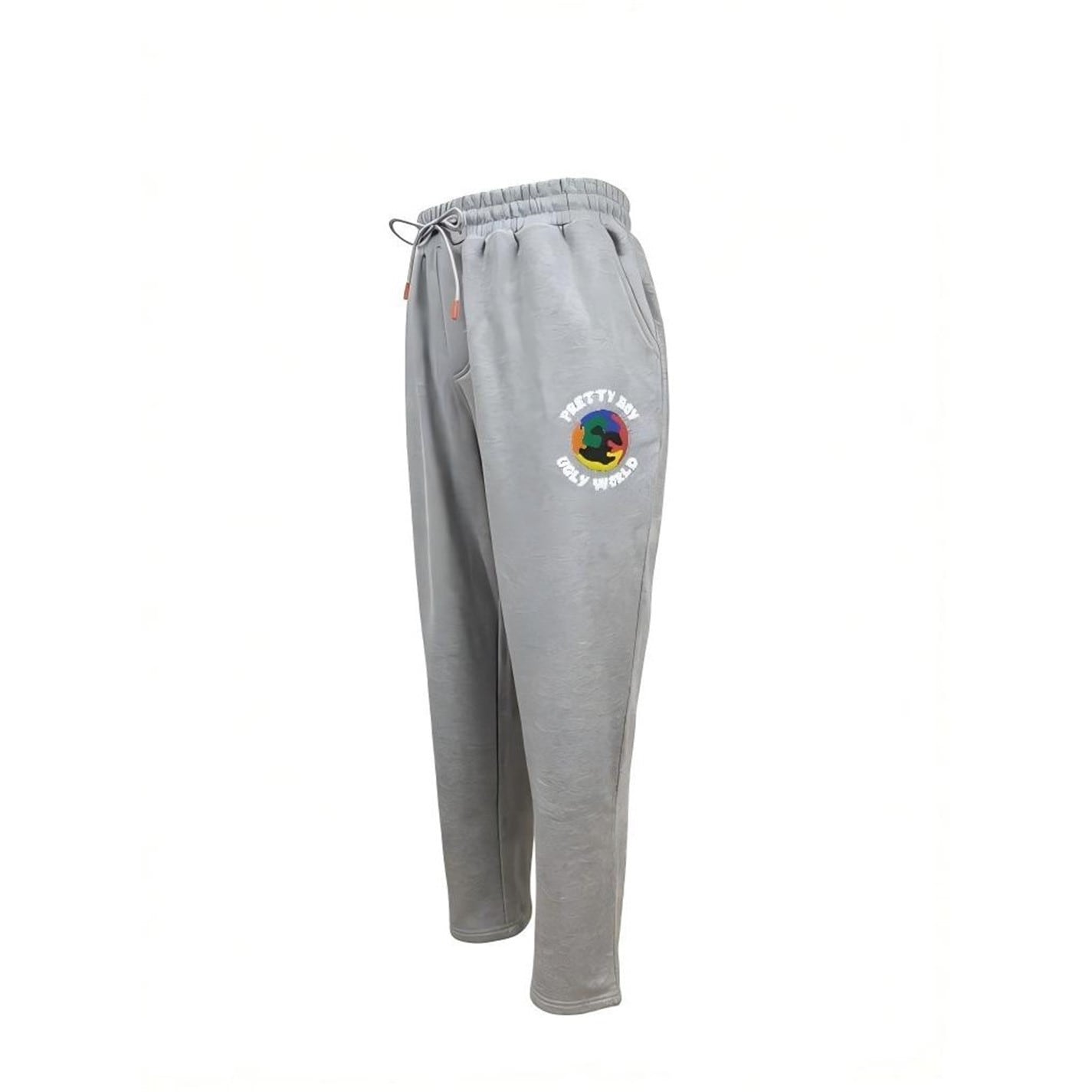 Tepláky PRETTY BOY UGLY WORLD Grey 8581762 The Pretty Boy Ugly World Open Hem Fleece Joggers Mens - 2