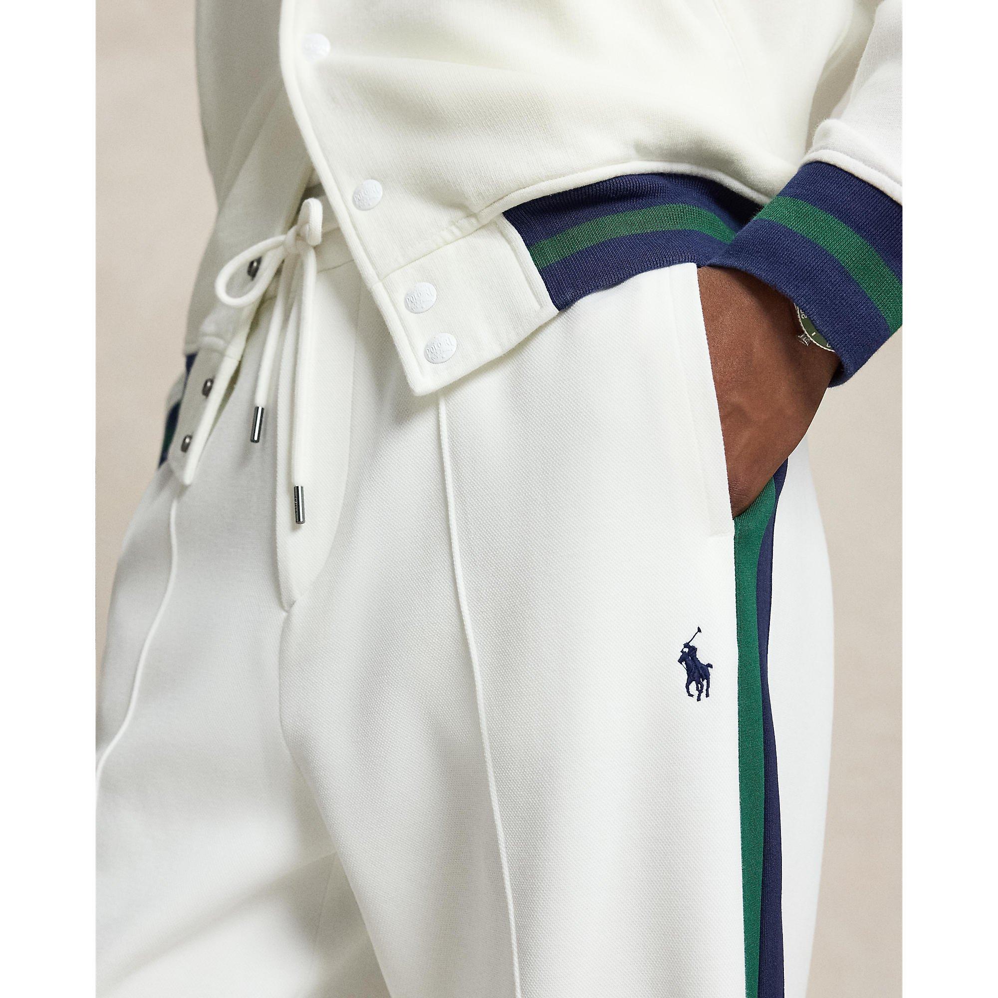 Tepláky POLO RALPH LAUREN White 2311480 Men's Open Hem Fleece Joggers - 4