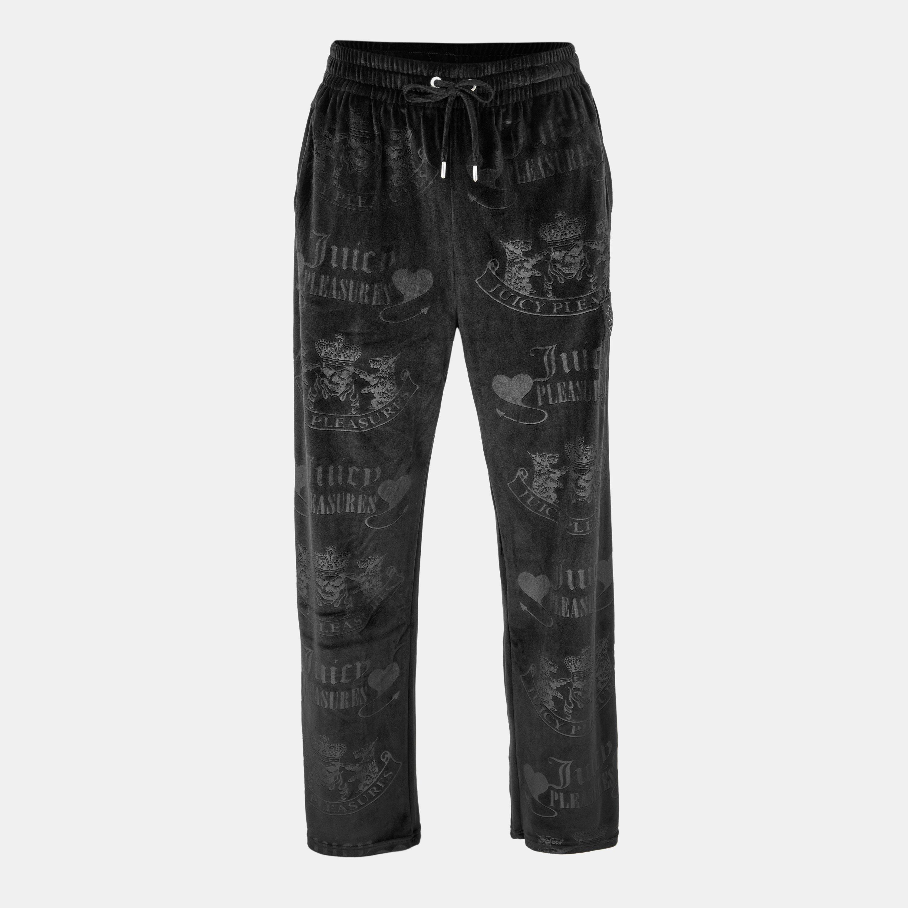 Tepláky Pleasures Black 257094 X Juicy Couture Crest Velour Track Pants - 1