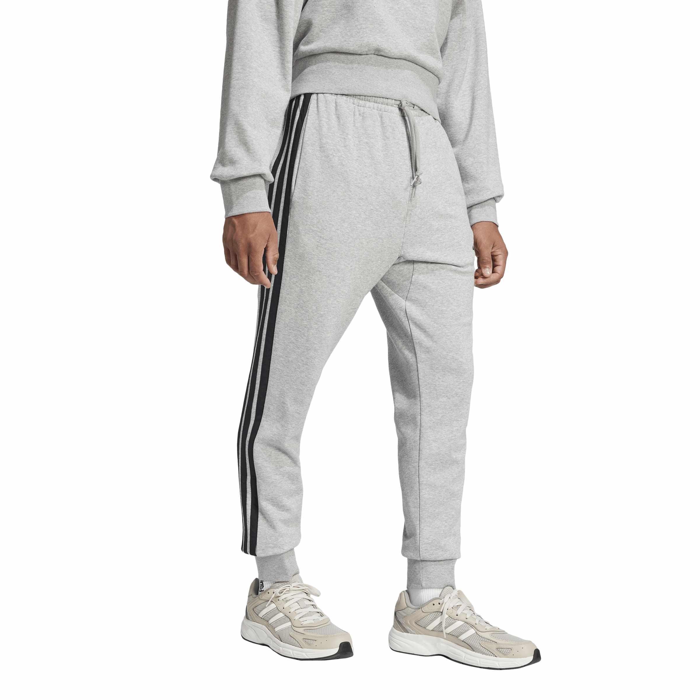 Tepláky adidas Grey/Black 6119700 Men's Closed Hem Jersey Joggers - 6