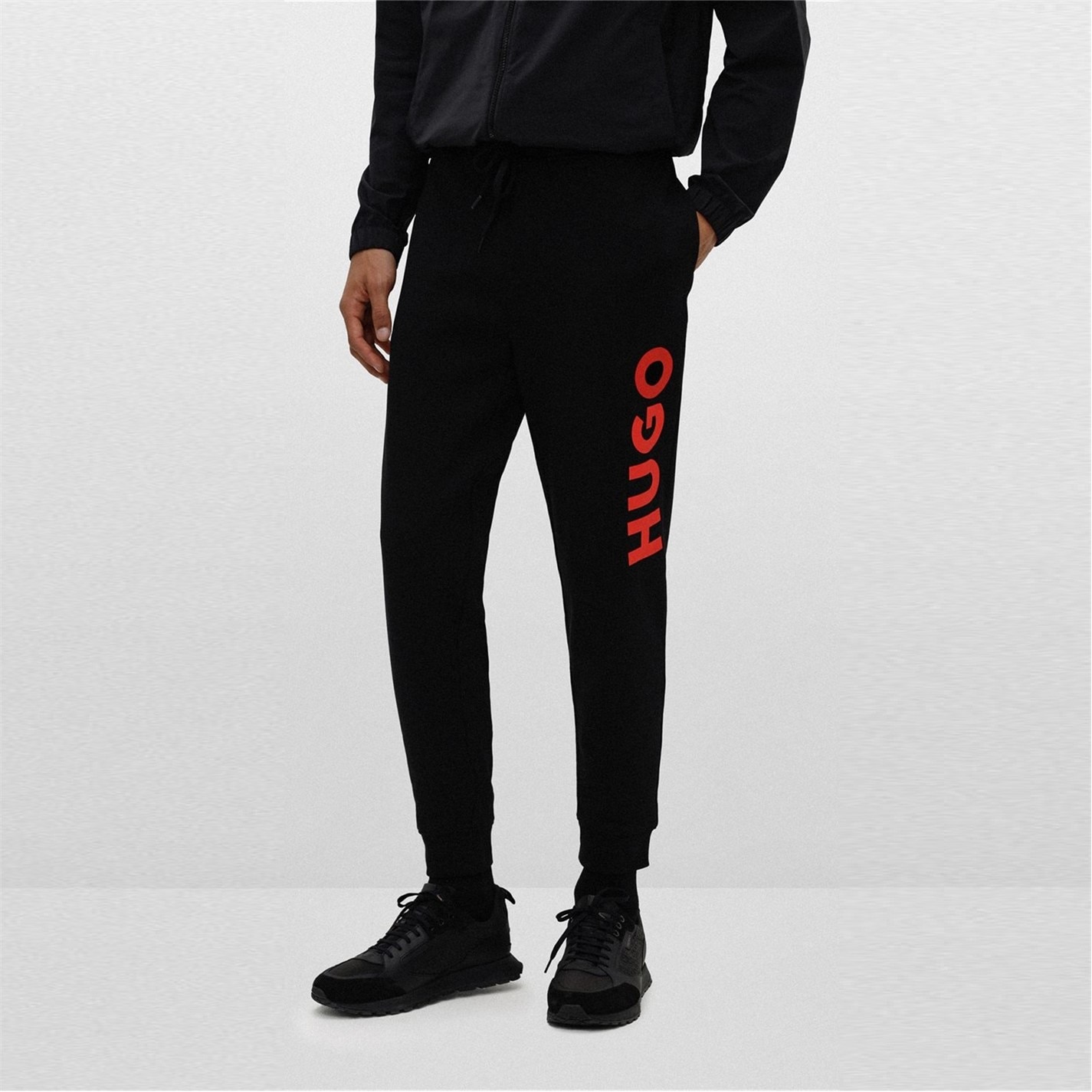 Tepláky Hugo Black 1455435 Men's Dutschi Jersey Joggers - 2