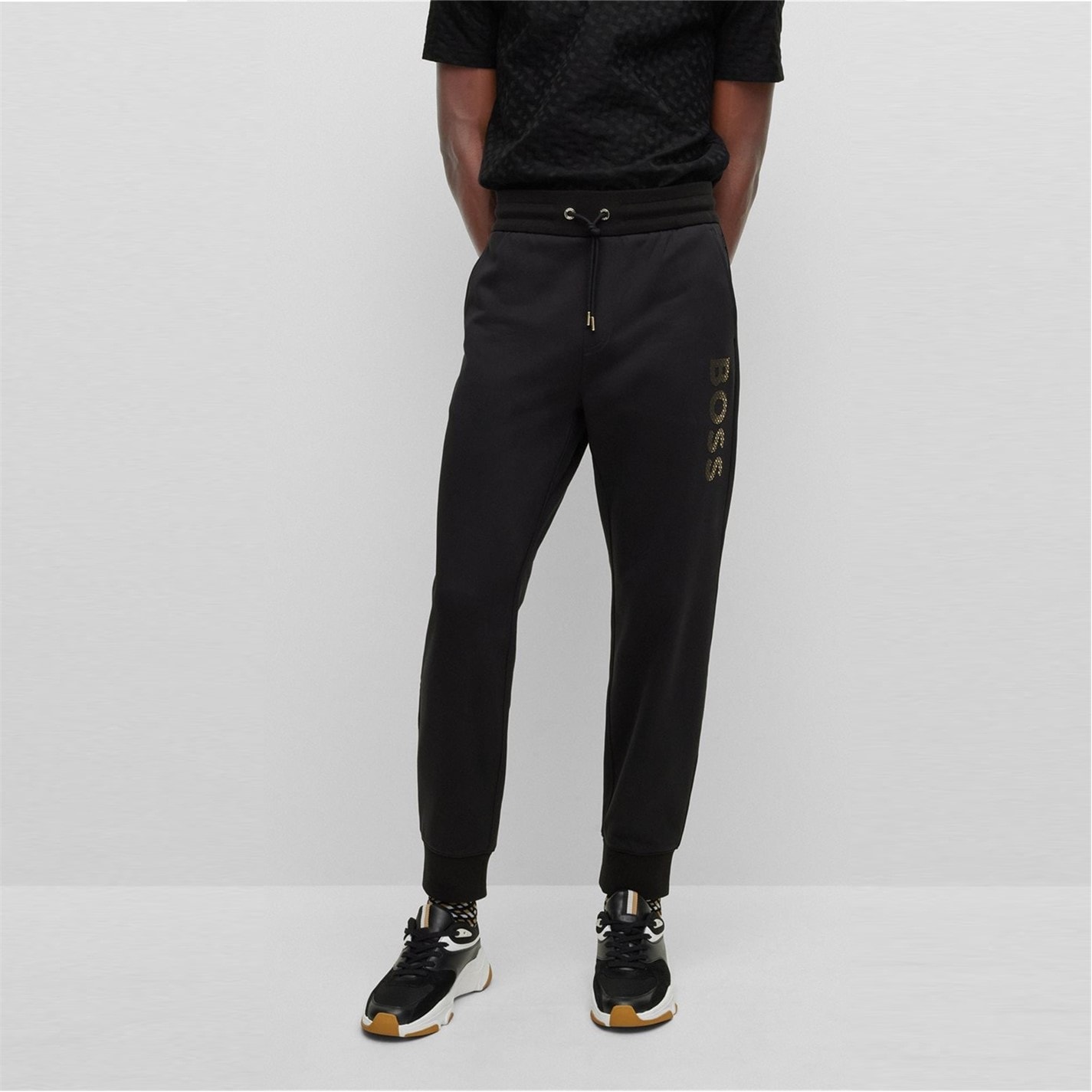 Tepláky Boss Black 680307 Men's Closed Hem Jersey Joggers - 2