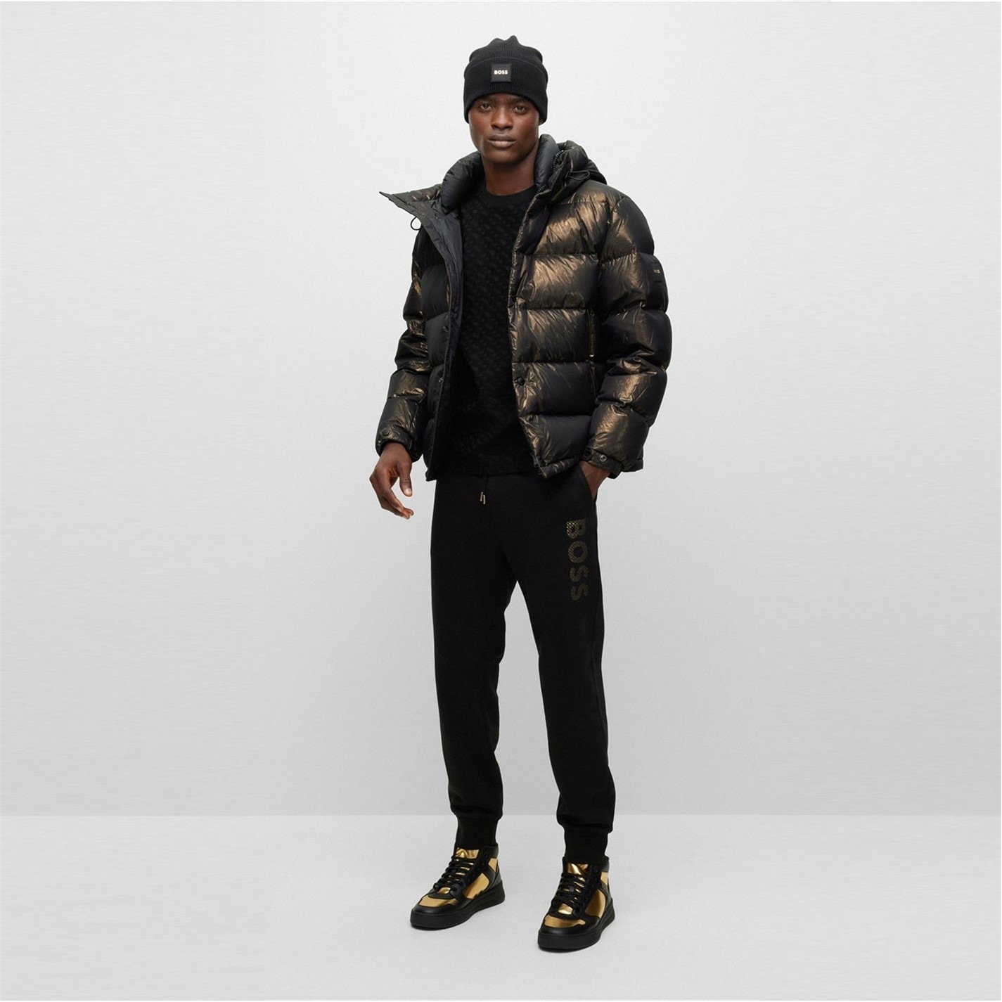 Tepláky Boss Black 680307 Men's Closed Hem Jersey Joggers - 5