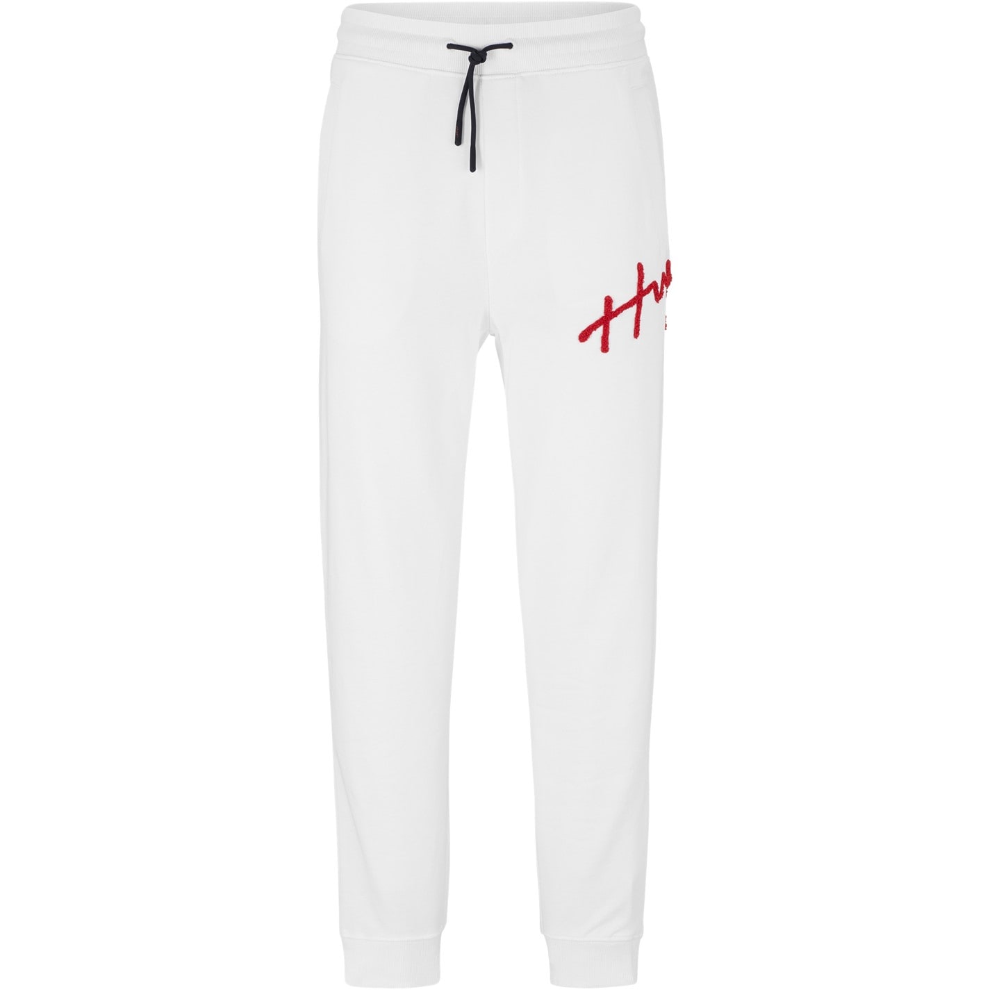 Tepláky Hugo White 3172548 Men's Drog Closed Hem Jersey Joggers - 1