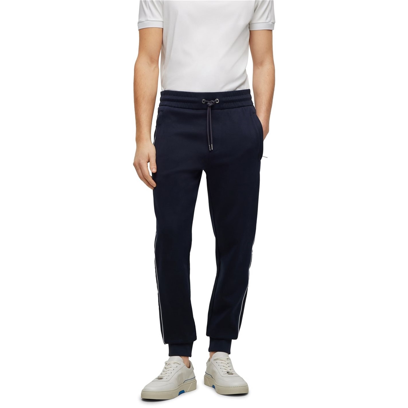 Tepláky Boss Dark Blue 820301 Men's Lamont 260 Ps Closed Hem Jogging Bottoms - 2
