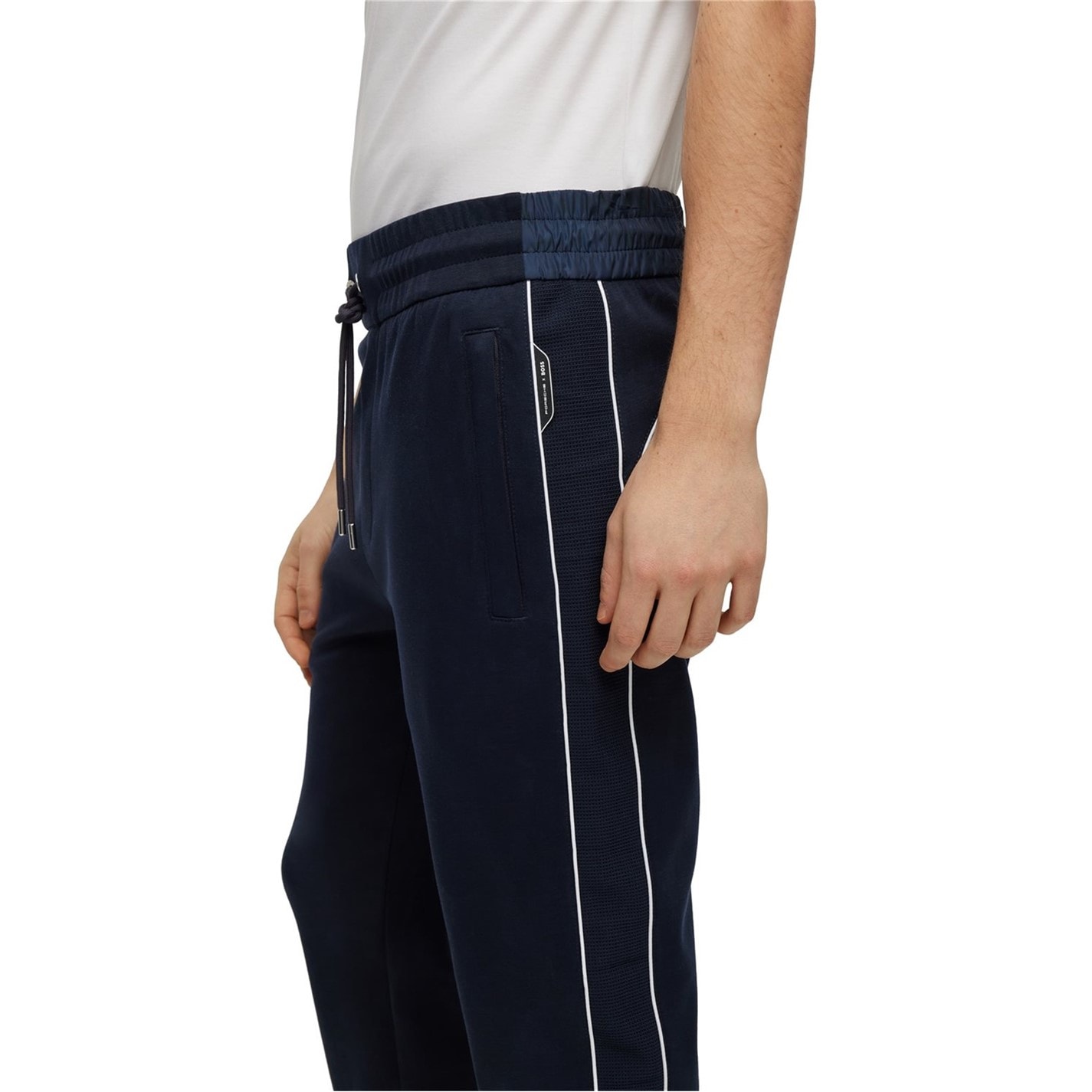 Tepláky Boss Dark Blue 820301 Men's Lamont 260 Ps Closed Hem Jogging Bottoms - 4