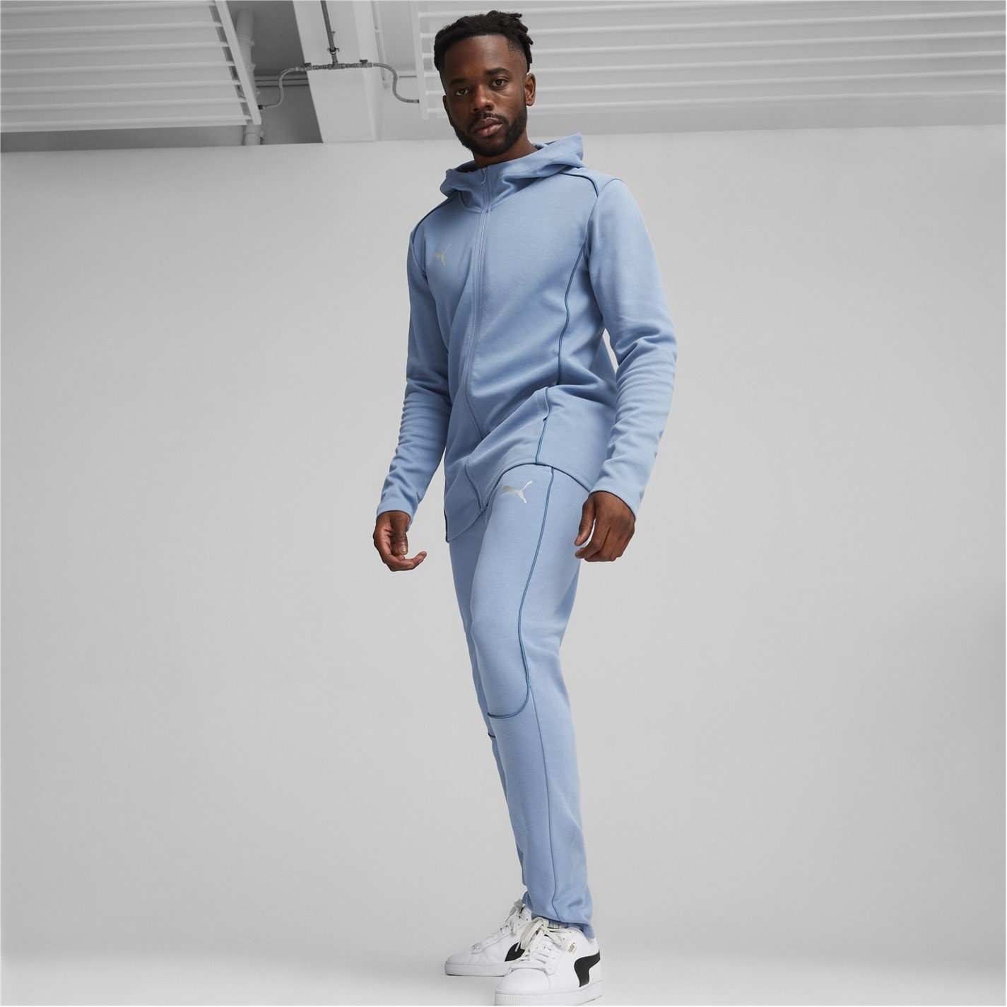 Tepláky Puma Blue 2066134 Men's Teamfinal Casuals Closed Hem Joggers - 7
