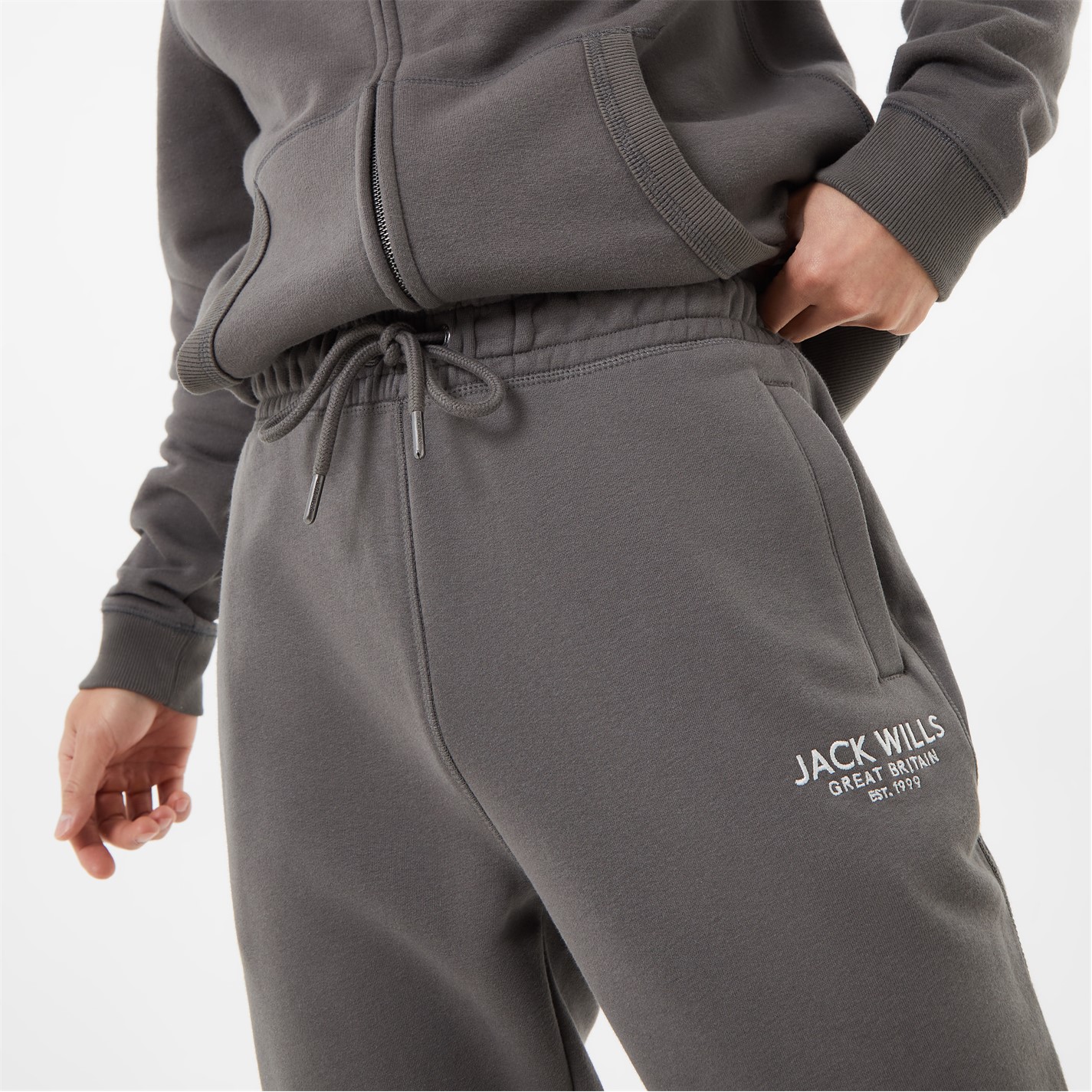 Tepláky Jack Wills Slate 5993908 Haydor Logo Joggers Mens - 3