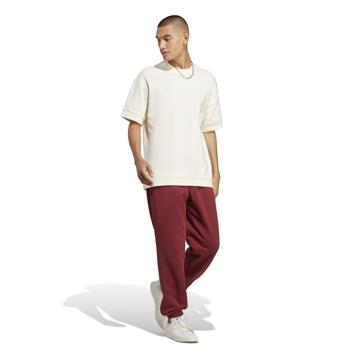 Tepláky ADIDAS ORIGINALS Shadow Red 1963172 Men's Closed Hem Fleece Jogging Bottoms - 3
