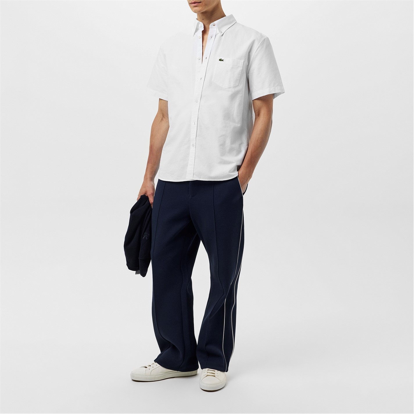 Tepláky Lacoste Navy 166 8302304 Pique Logo Joggers - 6