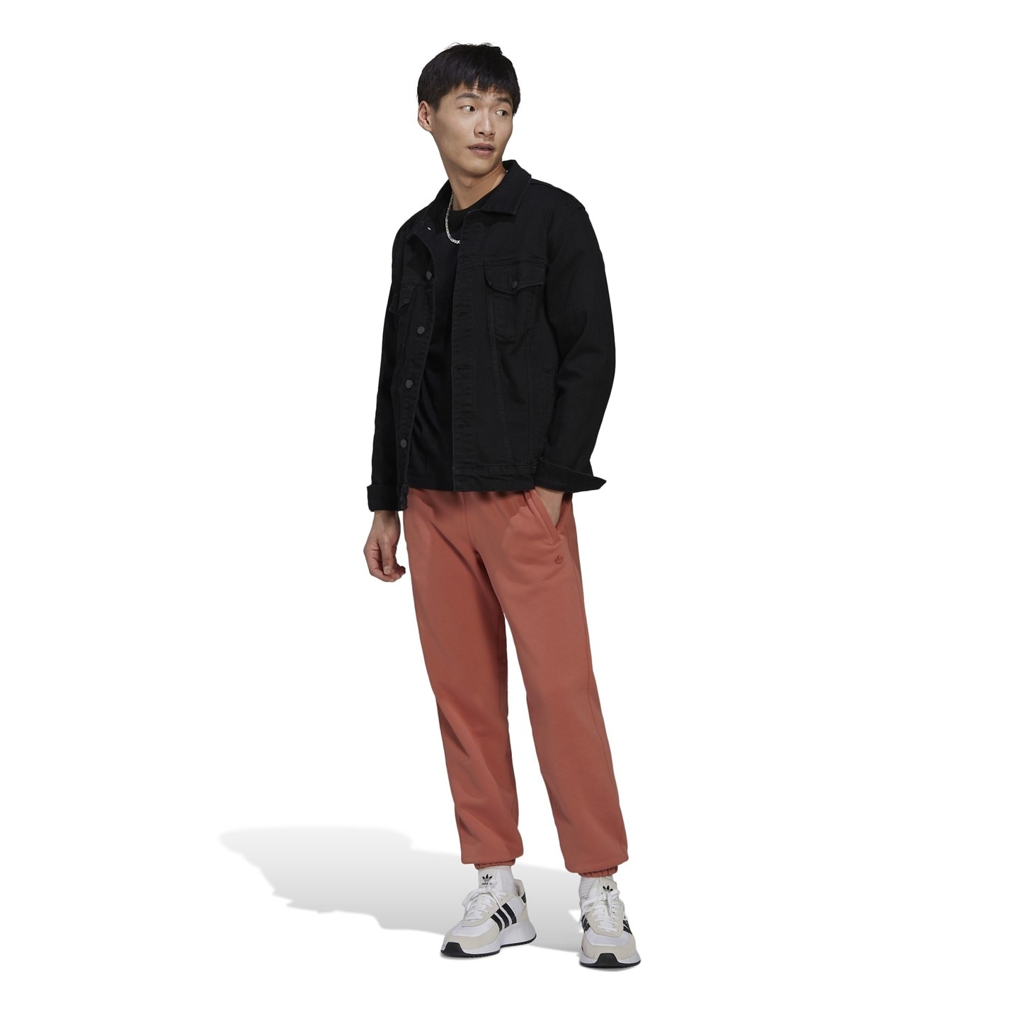 Tepláky adidas Originals Brown 7756760 Men's Closed Hem Fleece Joggers - 4