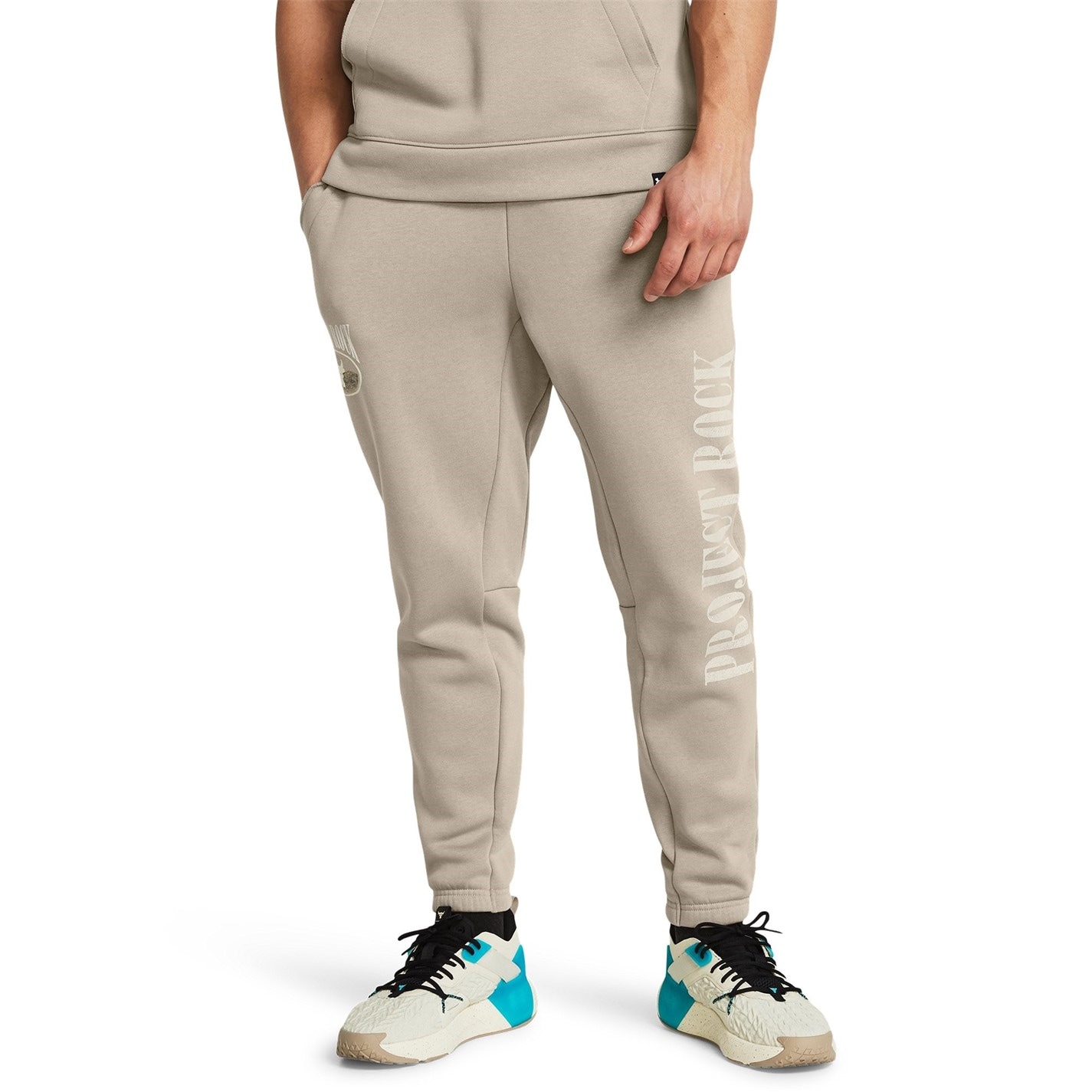 Tepláky Under Armour Brown 1532869 Men's PR Icon Open Hem Fleece Joggers - 2