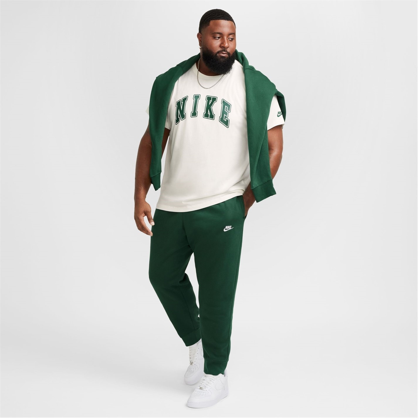 Tepláky Nike Green 9585312 Sportswear Club Fleece Jogging Pants Mens - 14